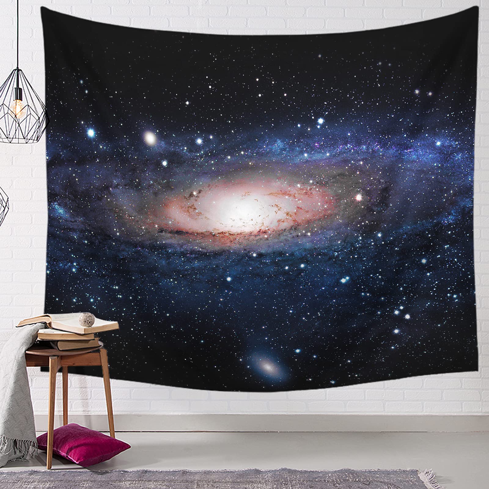 Black and White Galaxy Space Tapestry Wall Hanging - 51