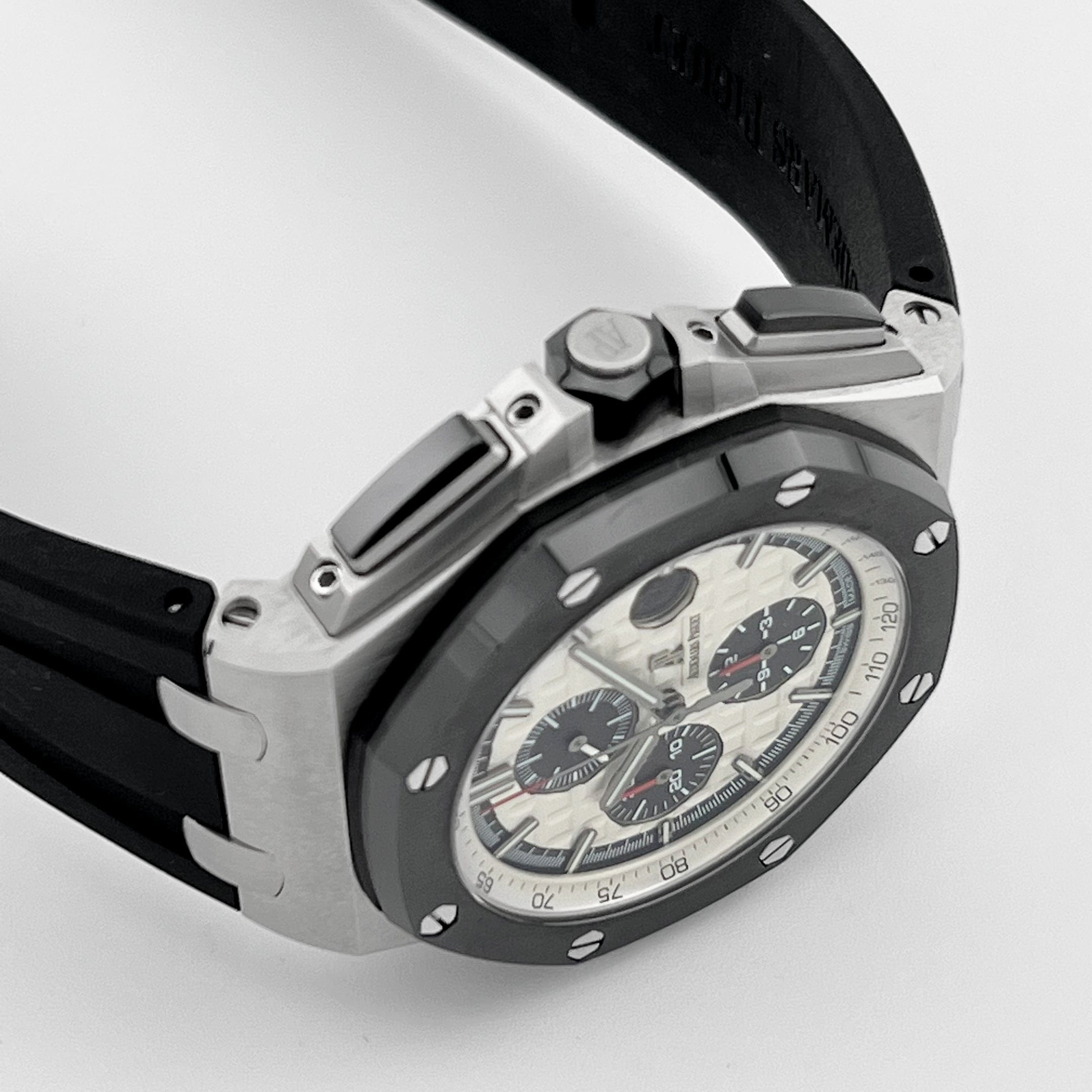 Audemars Piguet Royal Oak Offshore 26400SO Chronograph Men's Watch - Stainless Steel Case, Silver Dial, Water Resistant - Perfect for Luxury Collectors & Business Professionals