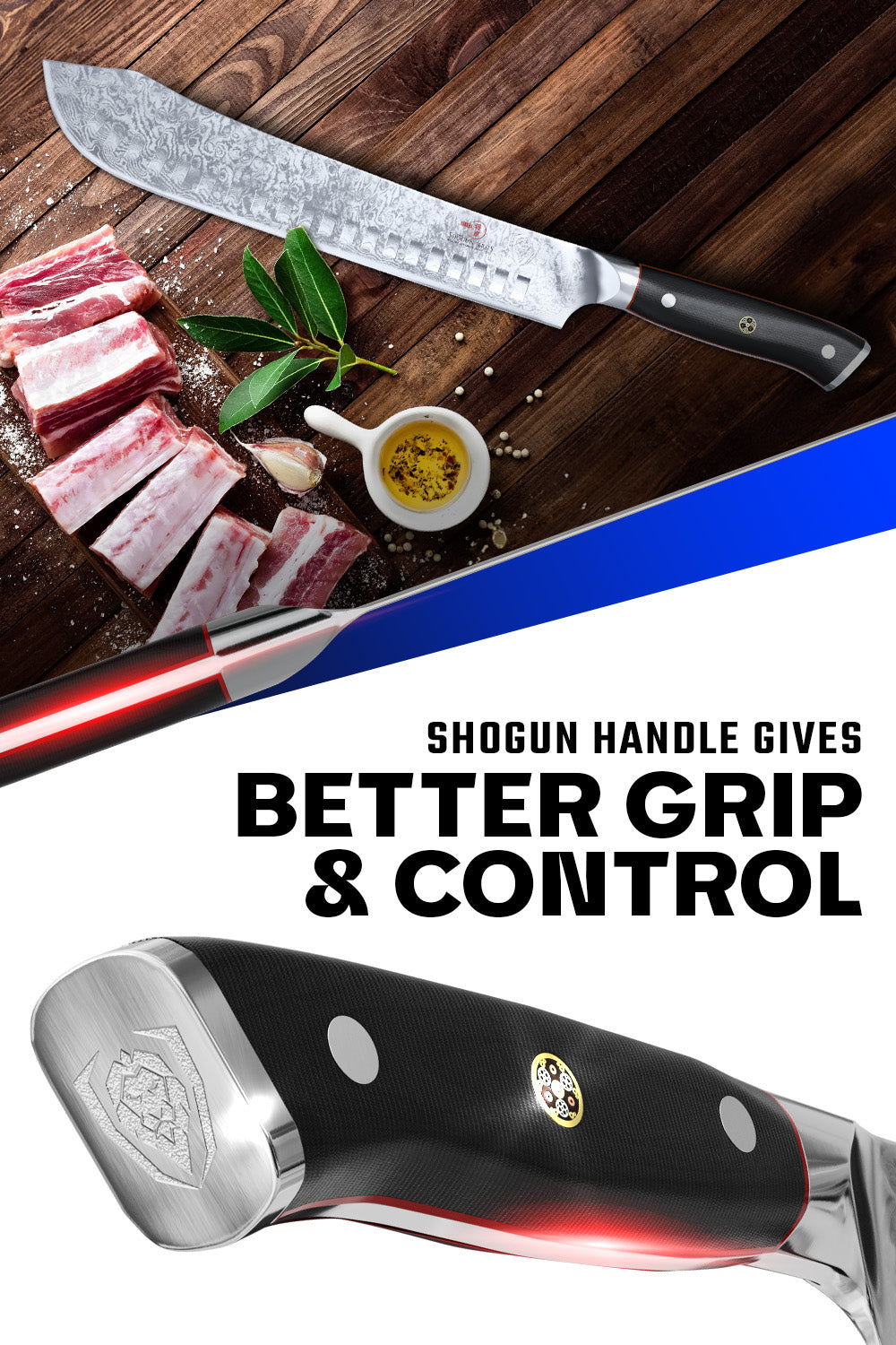 Dalstrong Shogun Series ELITE 10-Inch Bull Nose Butcher Knife - Professional Grade Japanese Steel - Perfect for Meat Processing, Butchering & Heavy-Duty Kitchen Tasks