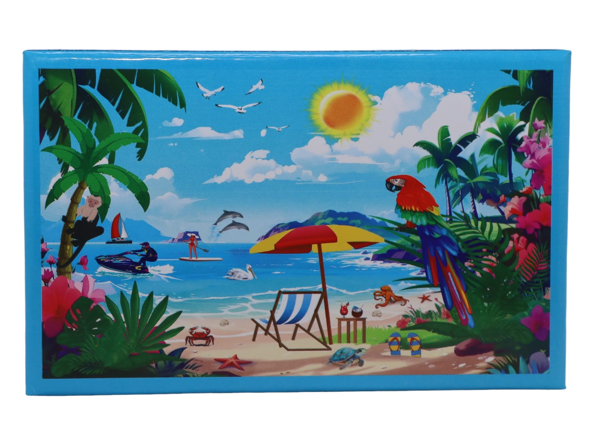 Premium Bermuda Caribbean Boxed Shot Glass Set (Set of 2) - Perfect for Cocktails, Parties & Tropical Themed Events