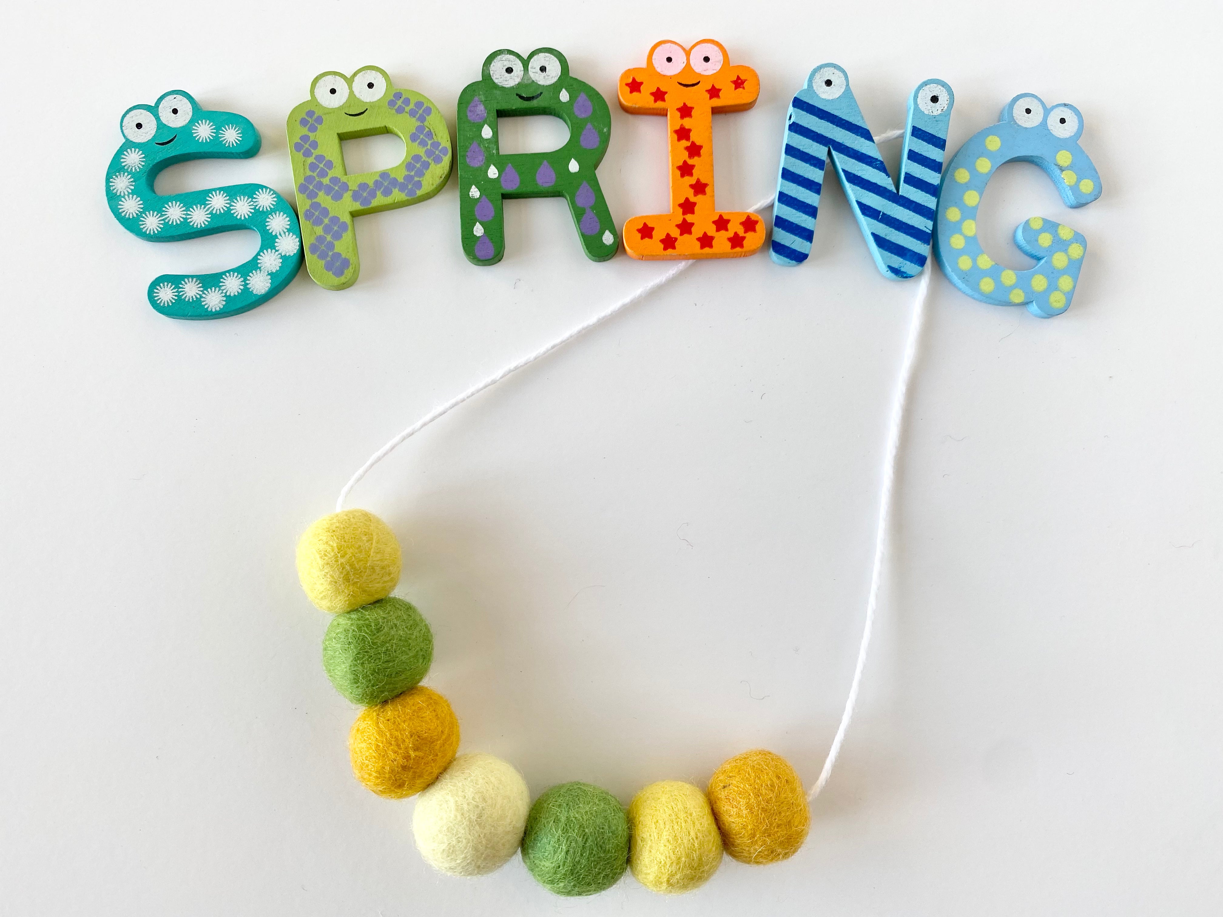 Springy Felt Ball Necklace - Handmade Wool Beaded Statement Jewelry for Women | Boho Chic Accessory for Casual Wear, Festivals & Layering