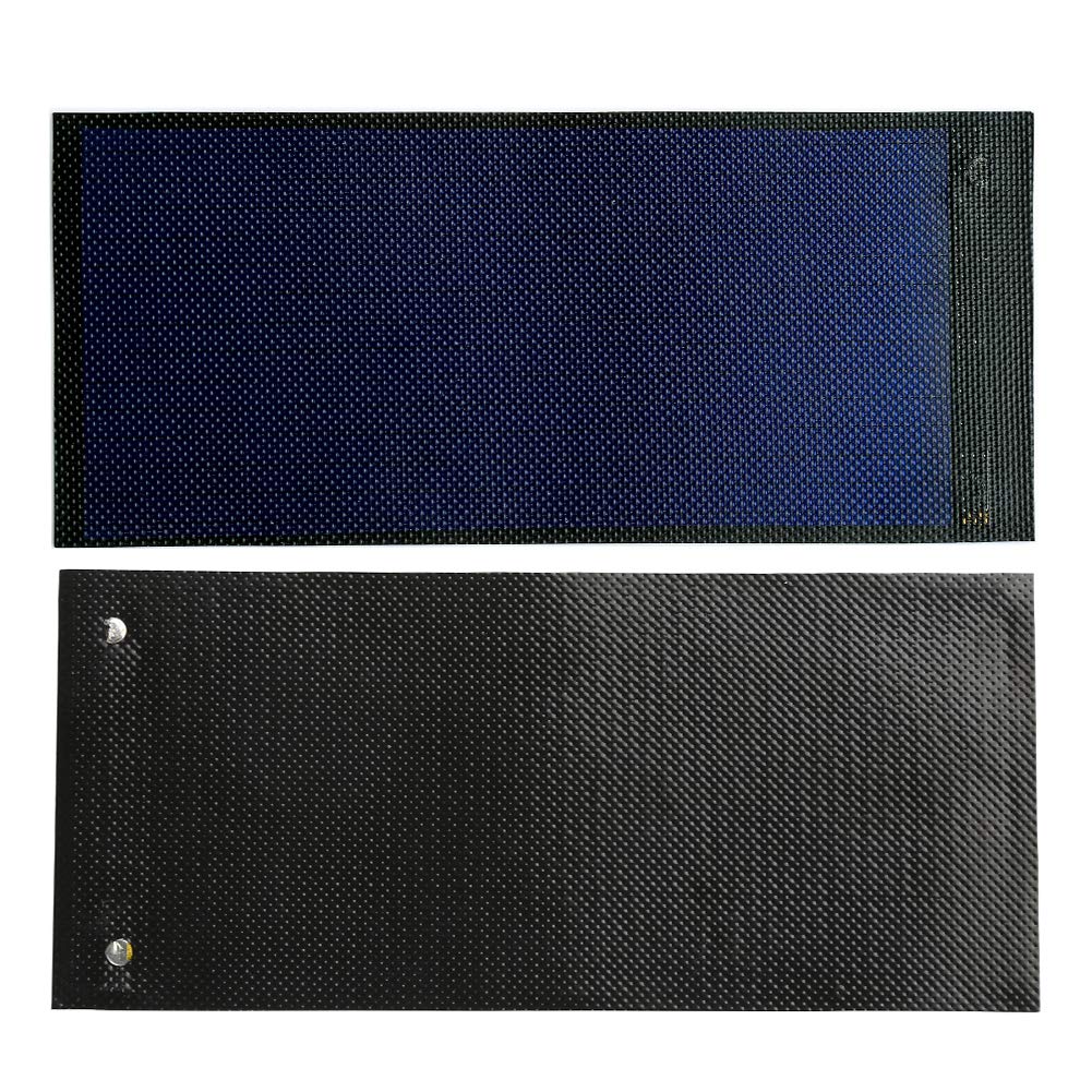 Flexible Thin Film Solar Panel 1W 1.5V 670mA - Portable Solar Battery Charger for Emergency & Outdoor Use - Black Solar Charger for Phones, Camping, Hiking, RV & Electronic Devices