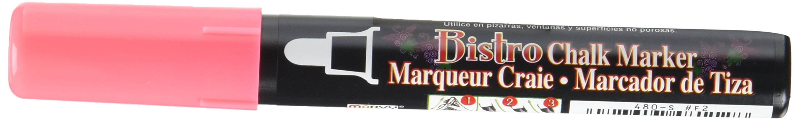 Uchida Bistro Chalk Marker - Chisel Tip Art Supplies for Whiteboards, Glass & Signs - Vibrant Red Ink for Restaurants, Cafes & Creative Projects