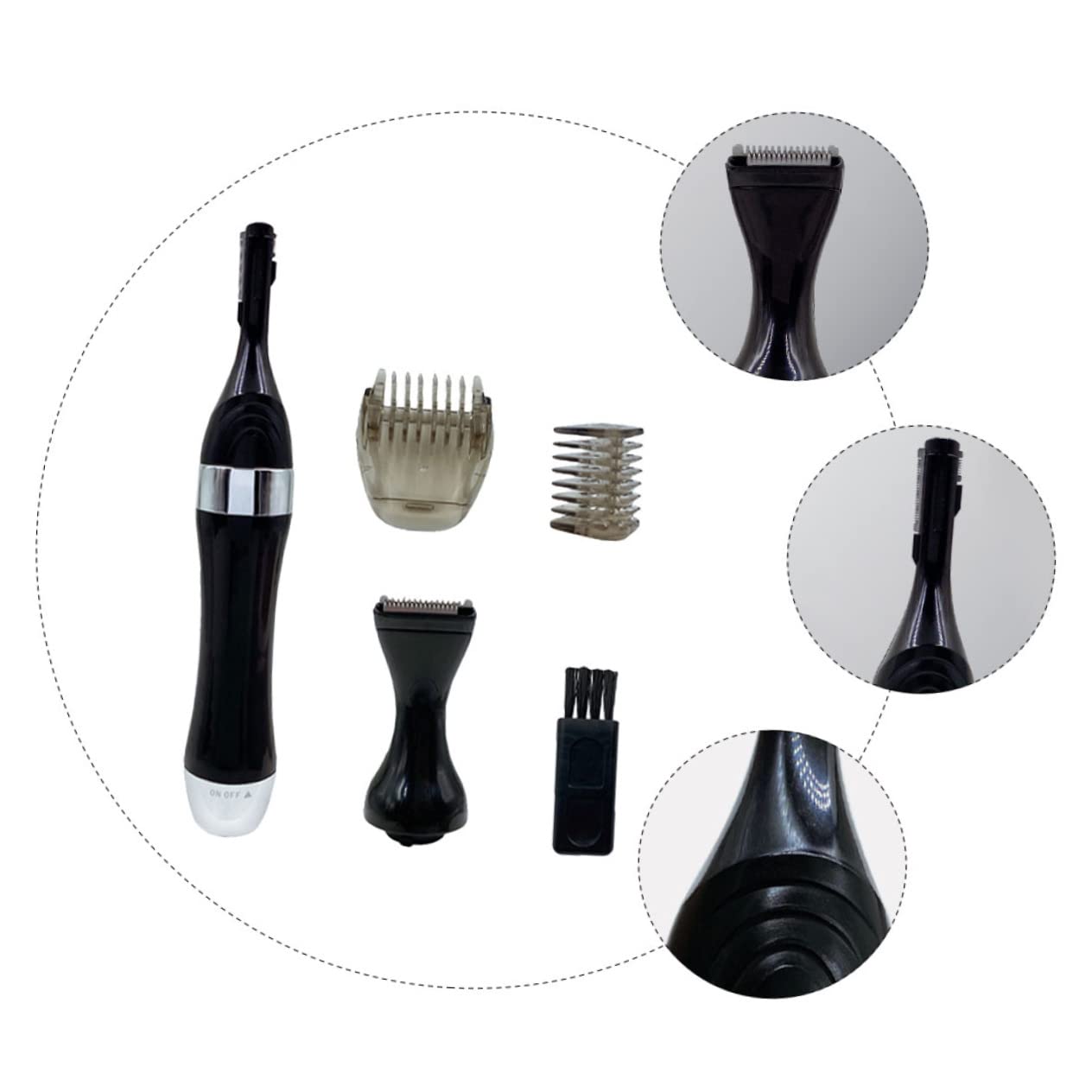 Electric Eyebrow & Facial Hair Trimmer for Men & Women - Waterproof Nose, Ear, Leg Shaver with Ergonomic Design | Perfect for Travel, Home & Salon Use
