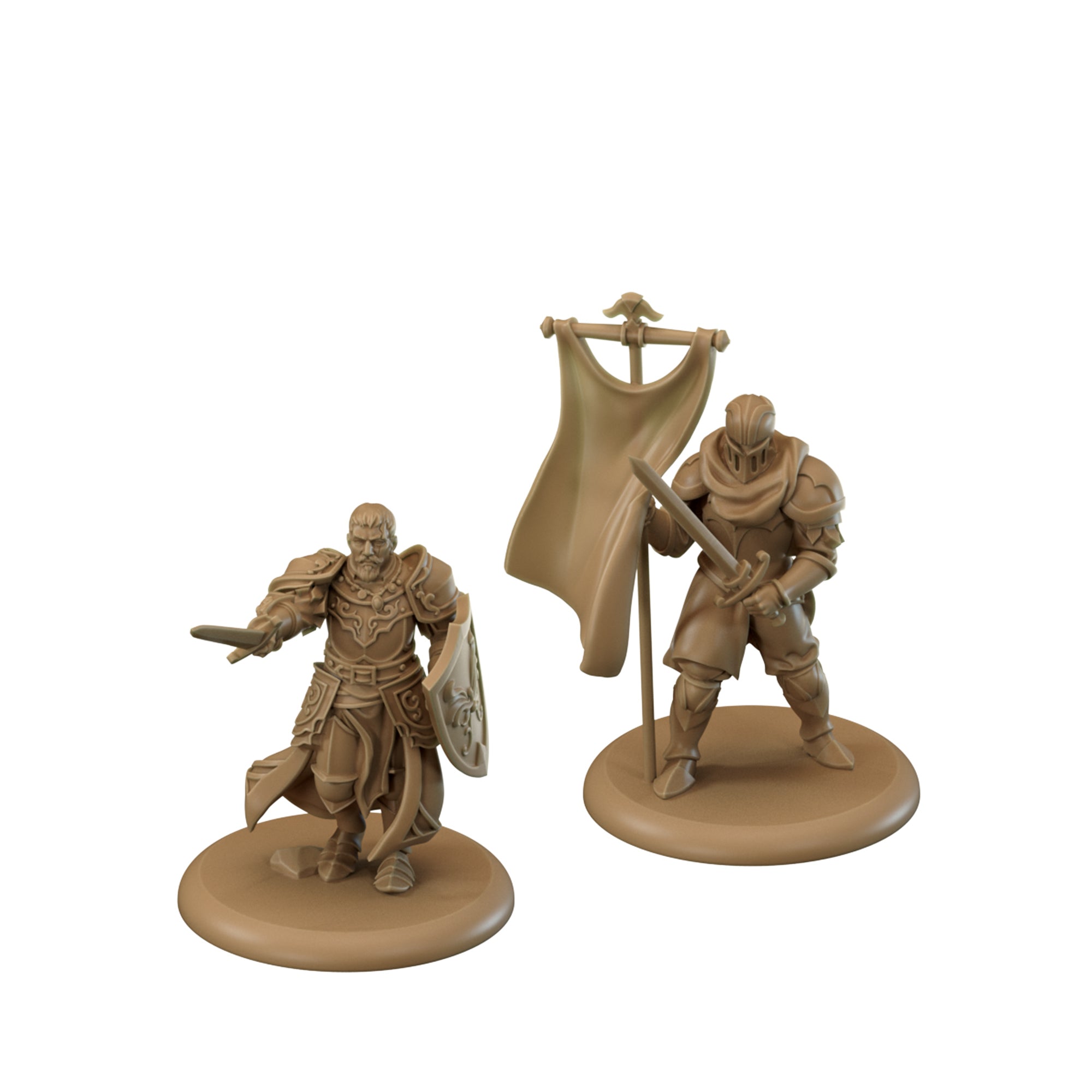 Golden Company Swordsmen - Premium Collectible Medieval Knight Figures for Display & Gifts - Perfect for Home Decor, Gaming Scenes & Fantasy Collections
