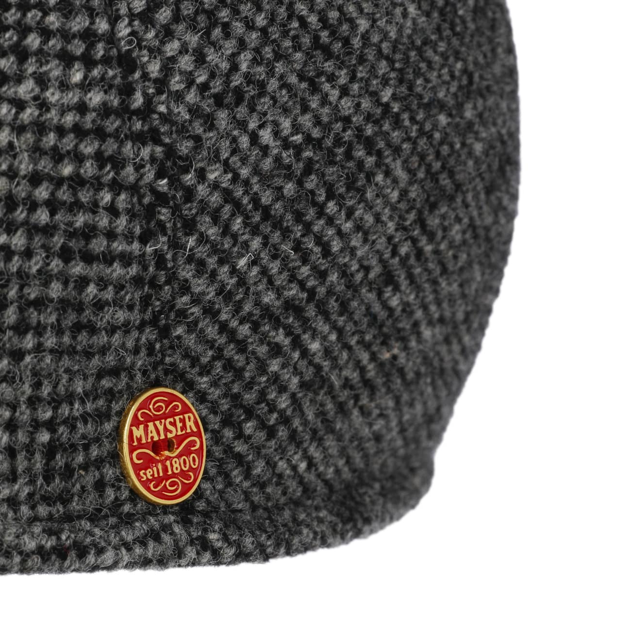 Stylish Mayser Sidney Tweed Flat Cap for Men - Classic Wool Newsboy Hat for Outdoor, Golf & Casual Wear