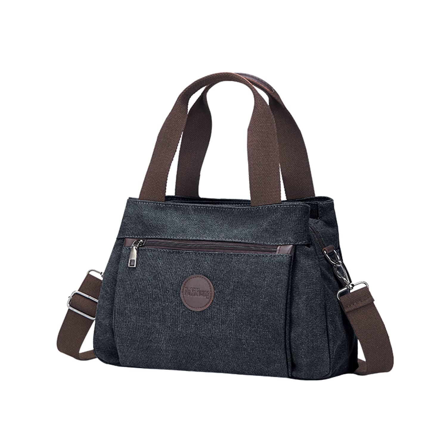 Empire Vintage Canvas Hobo Handbag for Women - Multi-Pocket Crossbody Shoulder Bag with Adjustable Strap - Perfect for Work, Travel & Daily Use