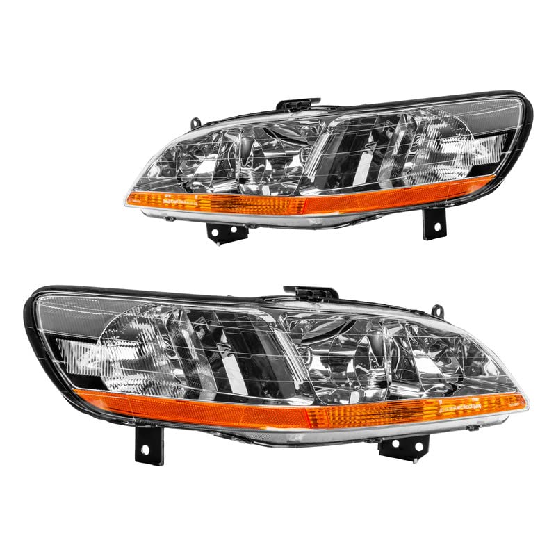 KAX Headlight Assembly Compatible With 1998-2002 Honda Accord 2/4Dr - High Performance Replacement Headlights for Improved Night Driving Safety