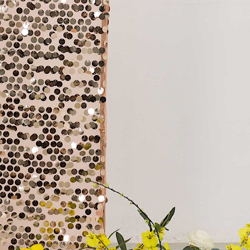 Sparkly Big Payette Sequin Fitted Chiara Backdrop Stand Cover - Elegant Party Decor for Weddings, Events & Photo Booths