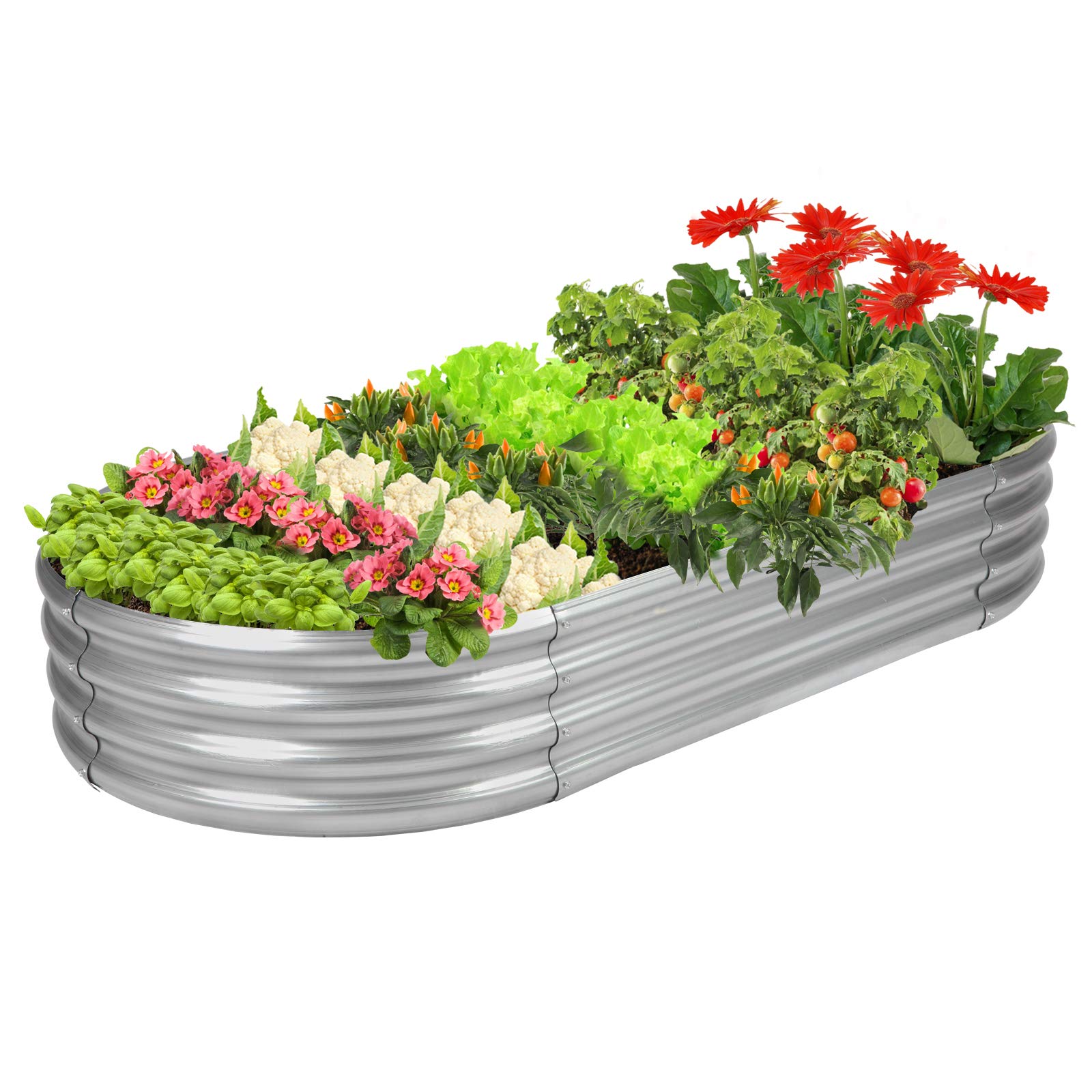 Galvanized Raised Garden Bed Outdoor - Durable Rust & Weather Resistant Planter Box for Vegetables, Herbs & Flowers | Perfect for Backyard, Patio & Urban Gardening