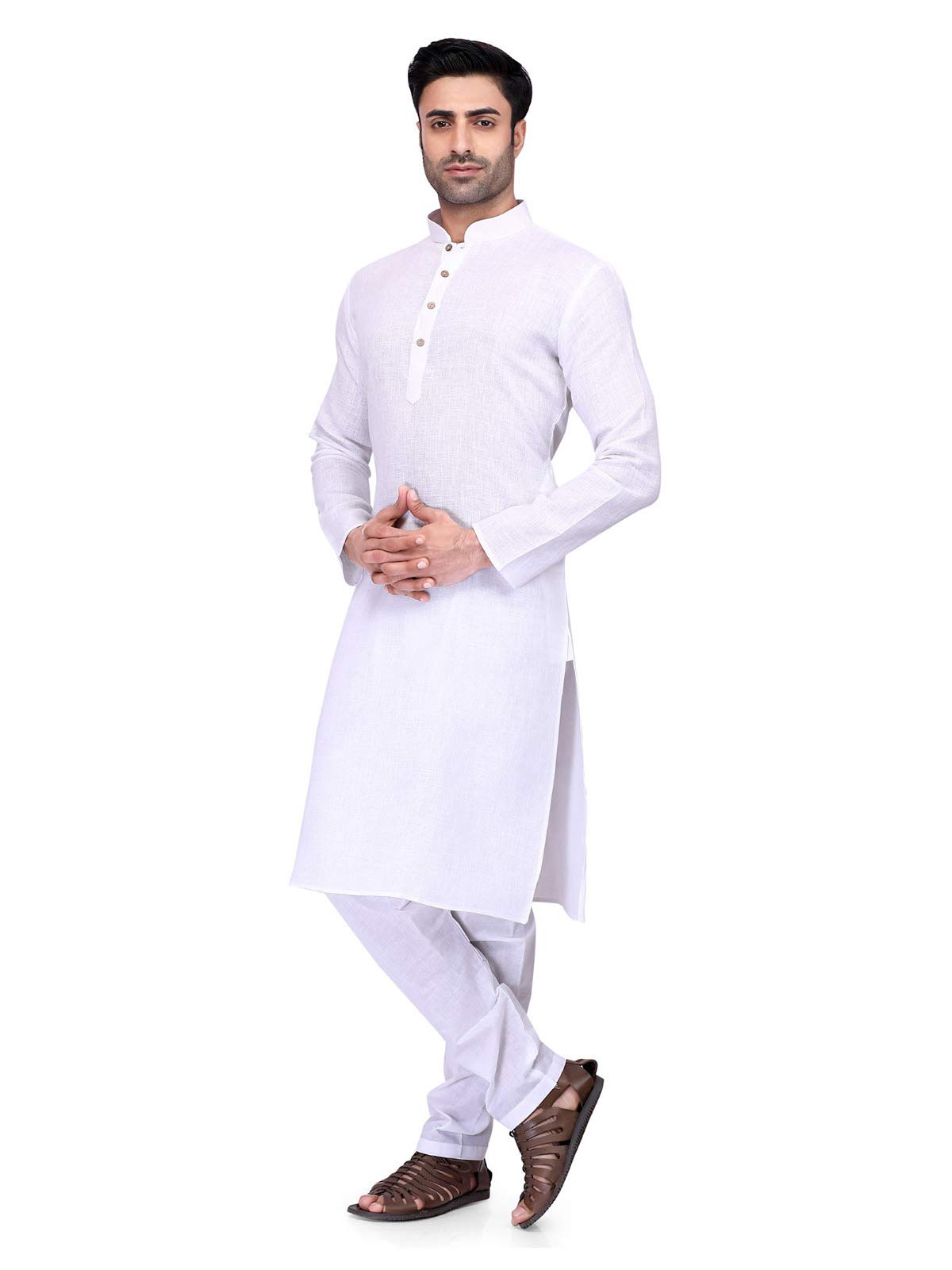 Elina Fashion Men's Cotton Kurta Pajama Set - Traditional Indian Ethnic Wear for Men - Perfect for Festivals, Weddings & Cultural Events