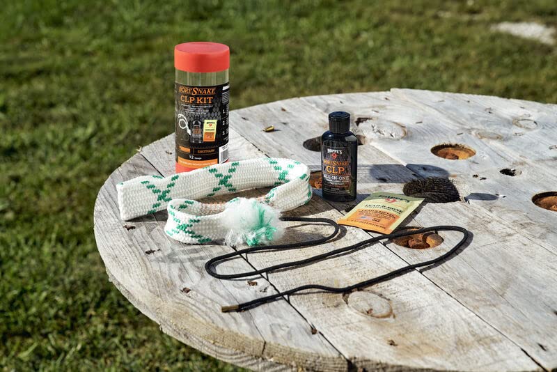 Hoppes 12 Gauge Shotgun Cleaning Kit with Gun Snake - for Home & Range Maintenance