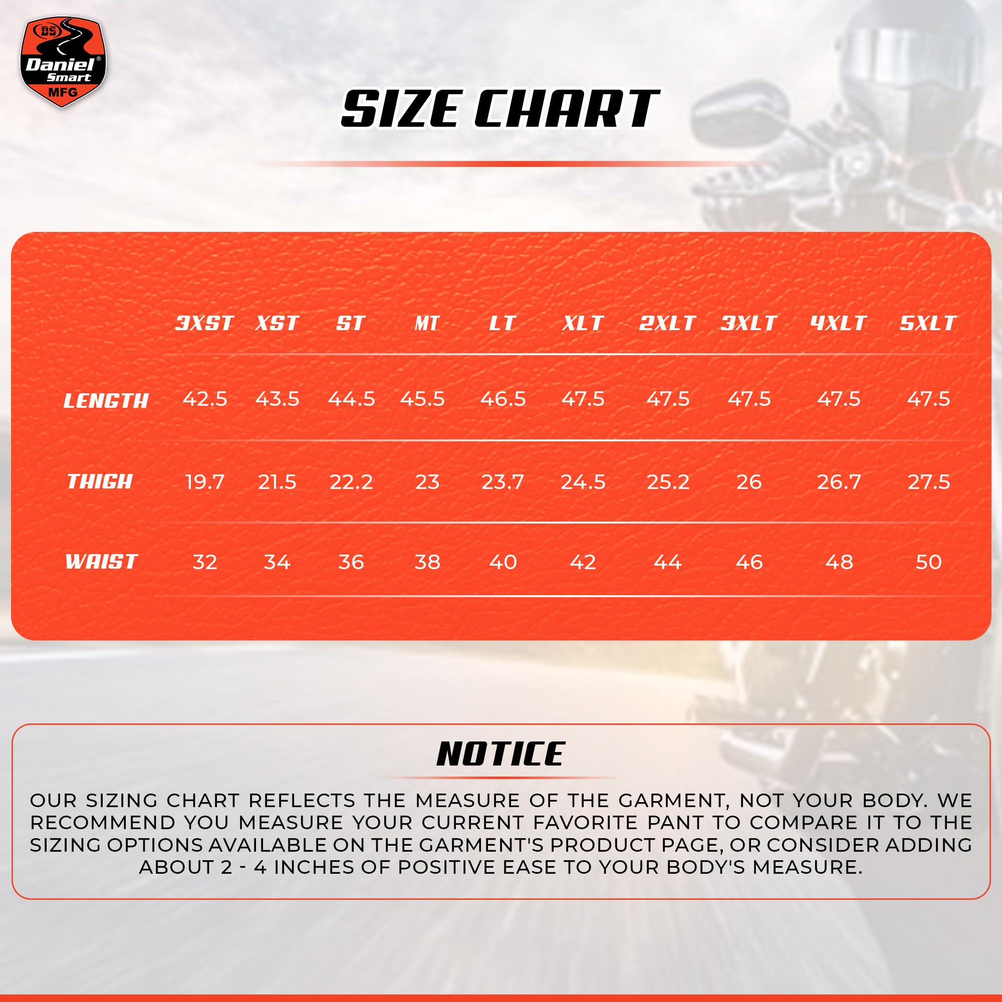 Daniel Smart Motorcycle Leather Chaps - All Season Unisex Biker Pants with Adjustable Fit & Jean Style Pockets for Harley, Cruiser & Touring Rides