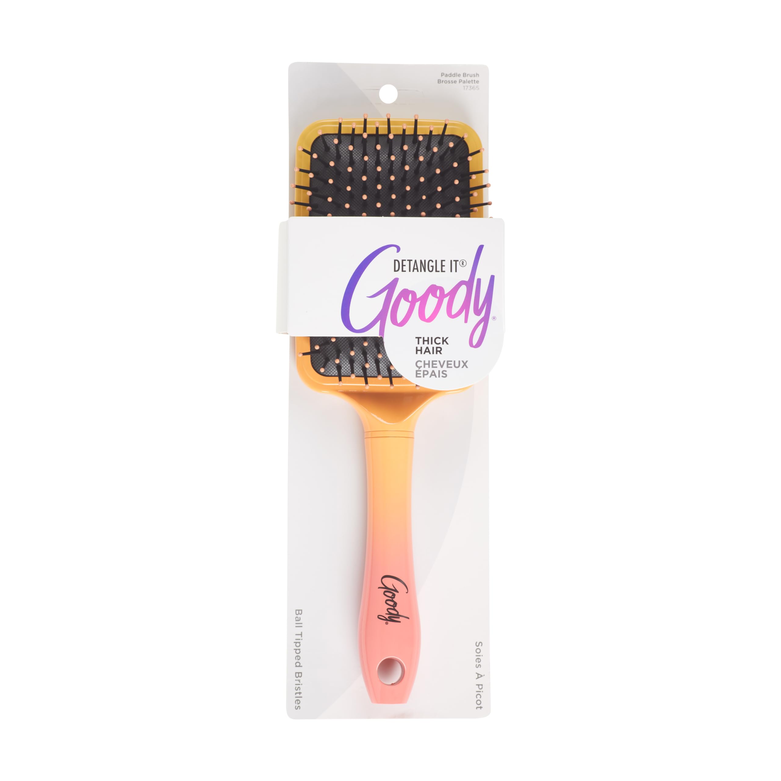 Goody Dream Detangle It Paddle Brush - Flexible Bristles Detangling & Styling Brush for Thick Hair - Reduces Knots, Tangles & Frizz - Perfect for Ombre Hair Styling at Home or Salon