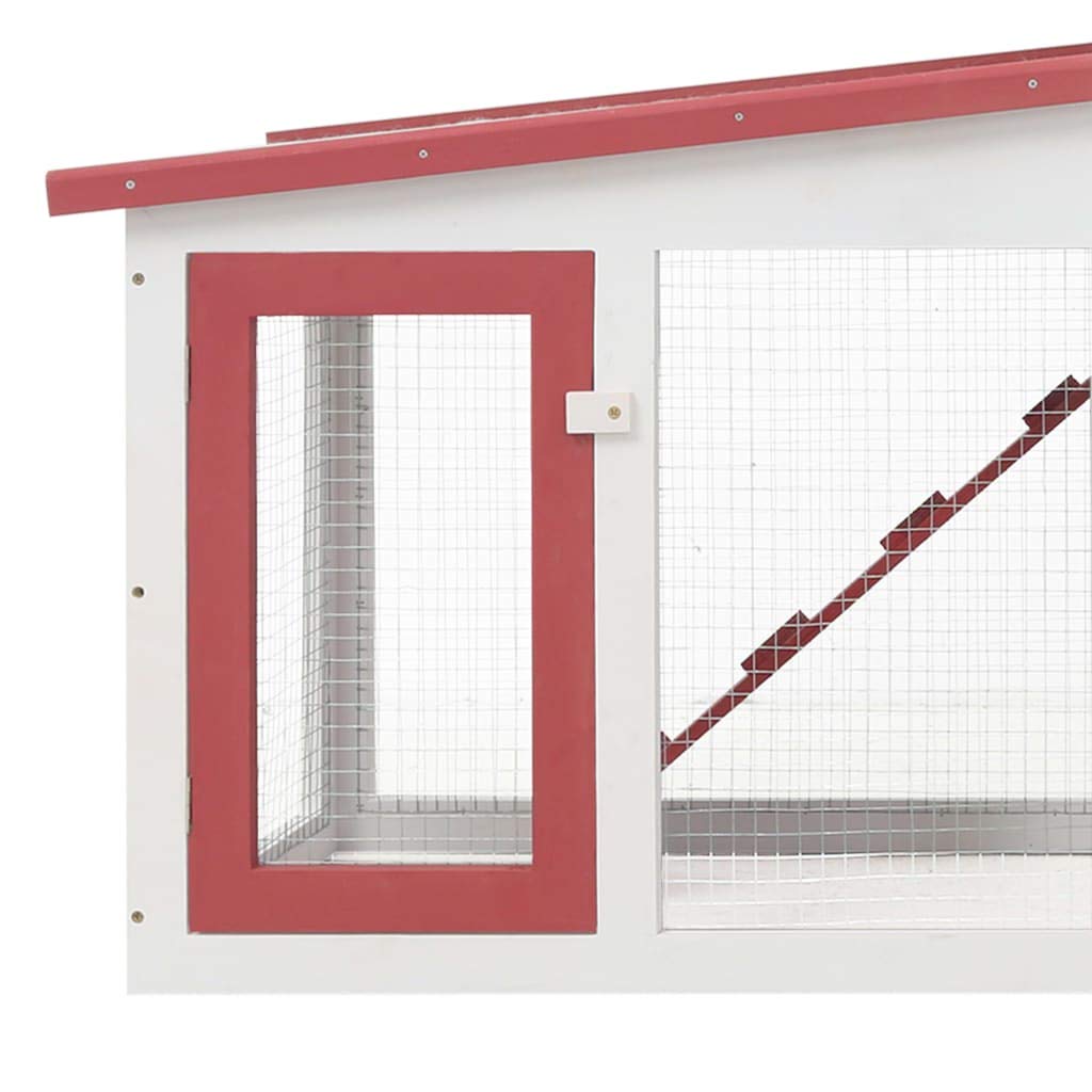 Premium Wooden Bunny Hutch for Outdoor & Indoor Use - Waterproof Rabbit Cage, Guinea Pig Coop & Chicken Nesting Box (80.3