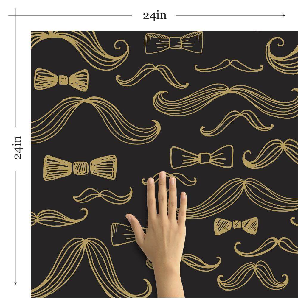 Yellow Fashion Themed Peel and Stick Removable Wallpaper - Self-Adhesive Decorative Wall Covering for Bedroom, Living Room & Office Decor