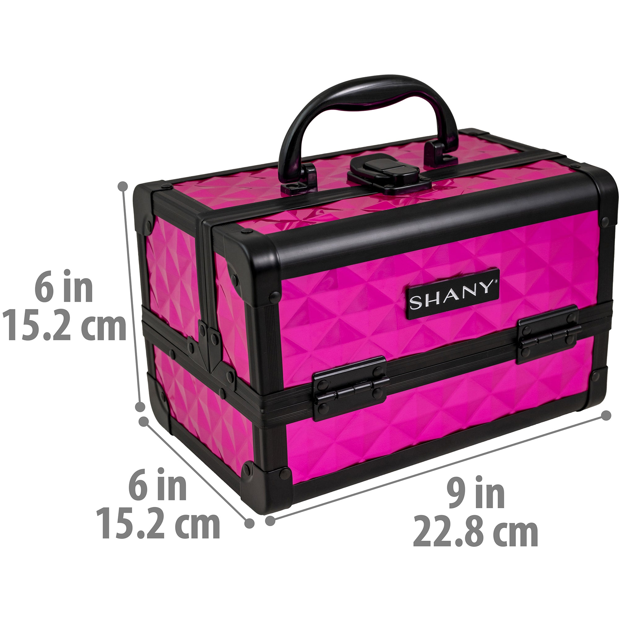 Professional Makeup Train Case with Mirror - Portable Cosmetic Organizer for Makeup Artists & Travel - Perfect for Salon, Home, and On-the-Go Beauty Needs