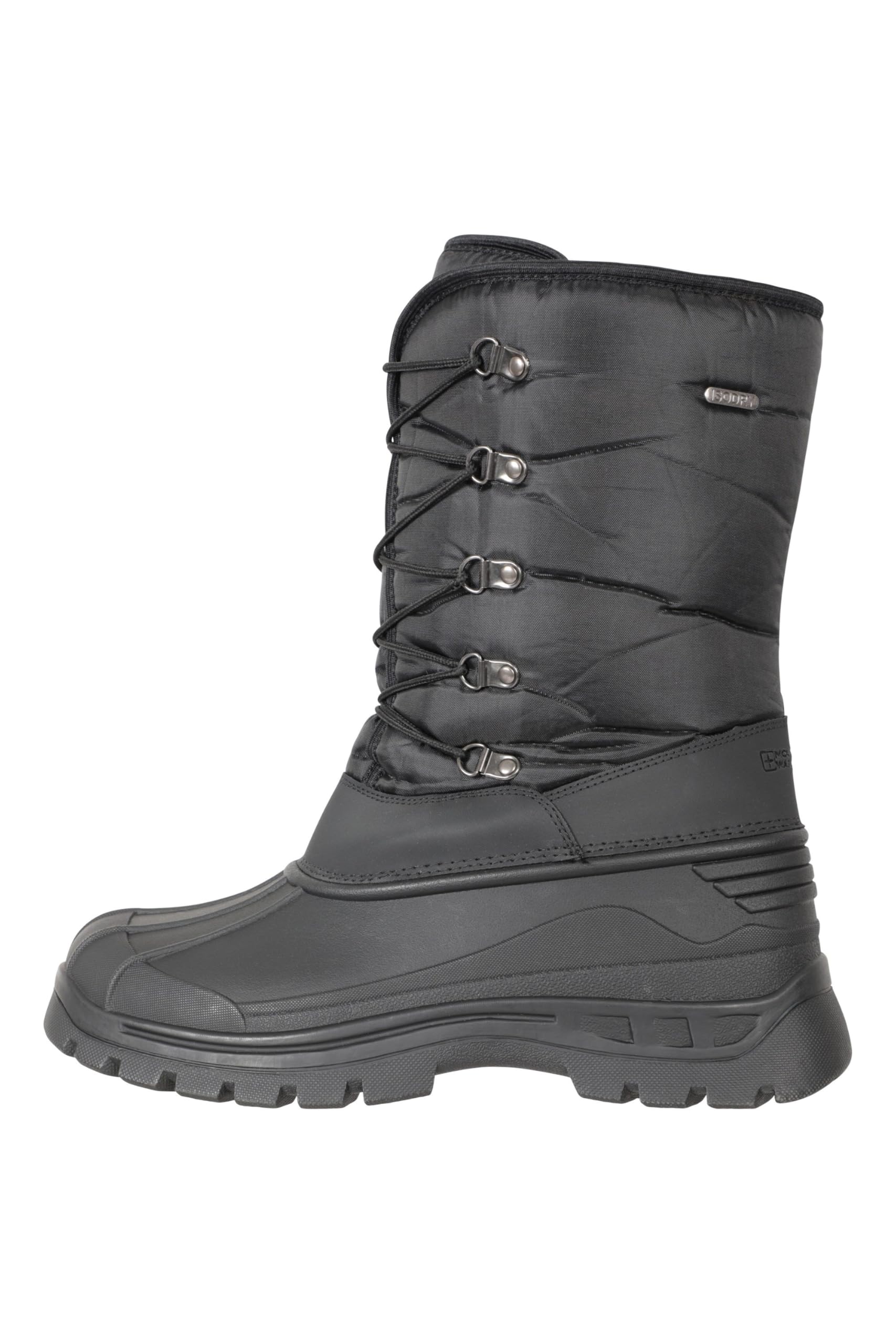 Mountain Warehouse Men's Plough Snow Boots - Waterproof Winter Boots for Hiking, Snowshoeing & Outdoor Adventures