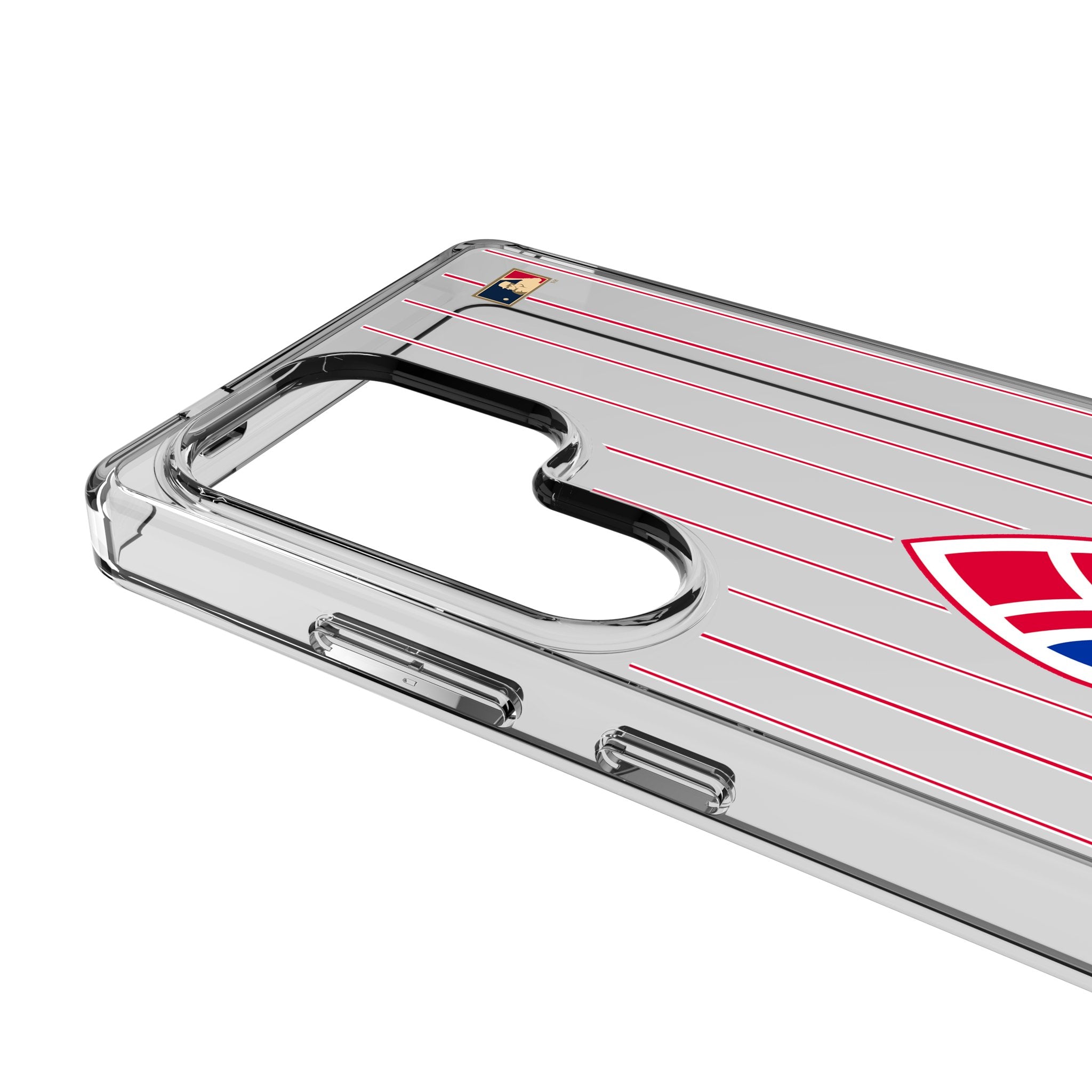 Atlanta Braves 1972-1975 Cooperstown Collection Pinstripe Clear Phone Case for Samsung Galaxy - Perfect for Baseball Fans & Game Days