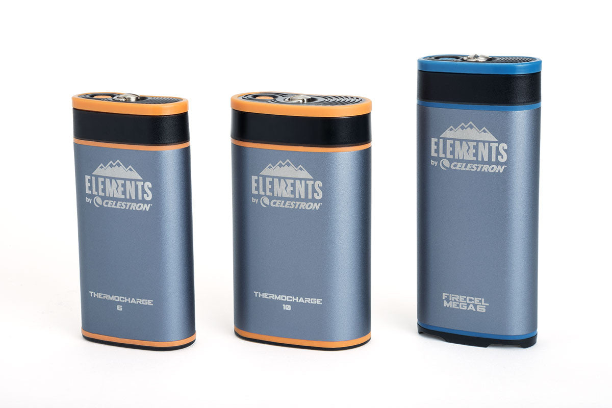 Celestron Elements ThermoCharge 10 - Portable Hand Warmer & Phone Charger | USB Rechargeable Battery Pack for Outdoor Activities, Camping, Hiking & Winter Sports