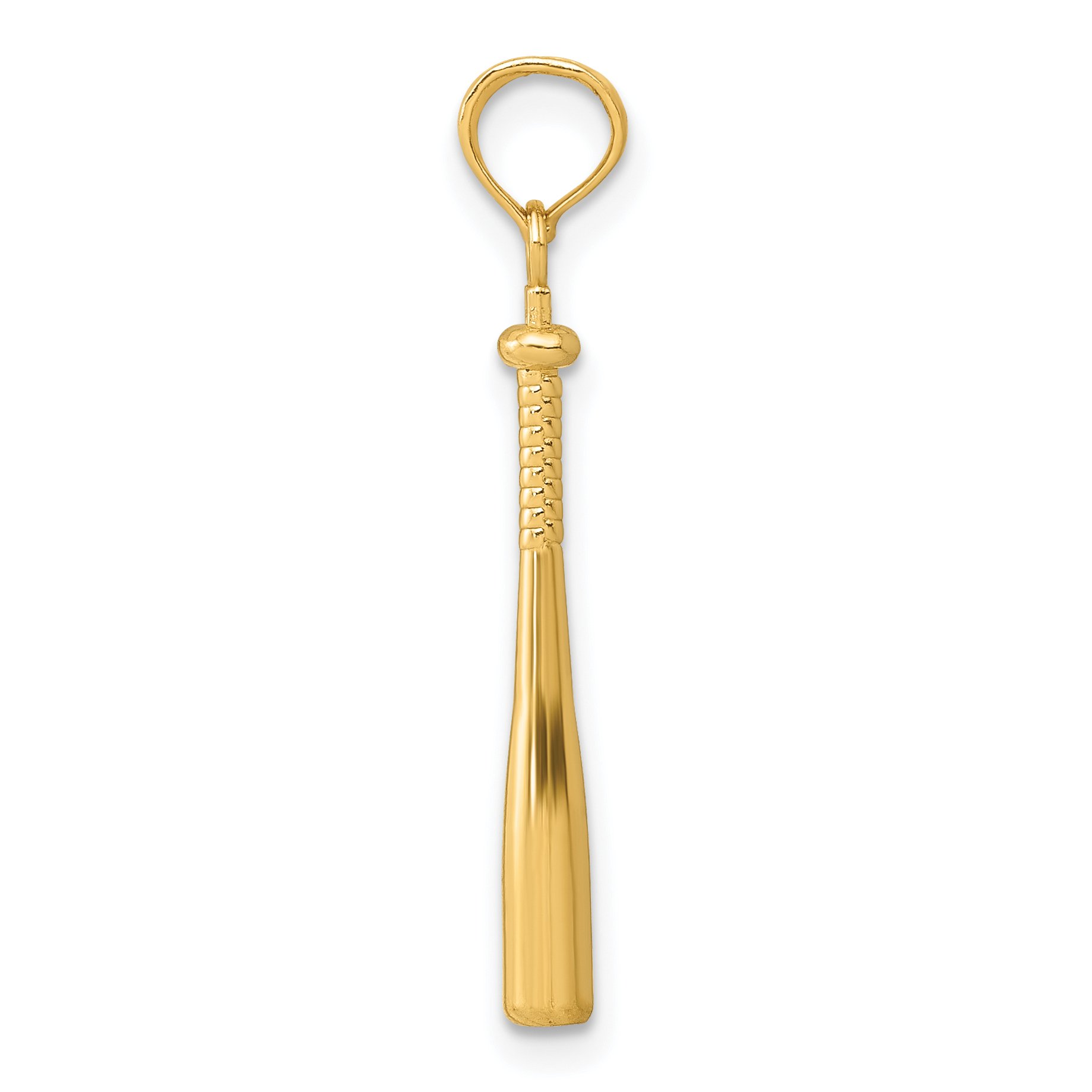 14K Solid Yellow Gold Baseball Bat Necklace - Dainty Softball Charm Pendant for Women - Perfect Gift for Athletes, Coaches & Sports Lovers - Great for Games, Training & Everyday Wear