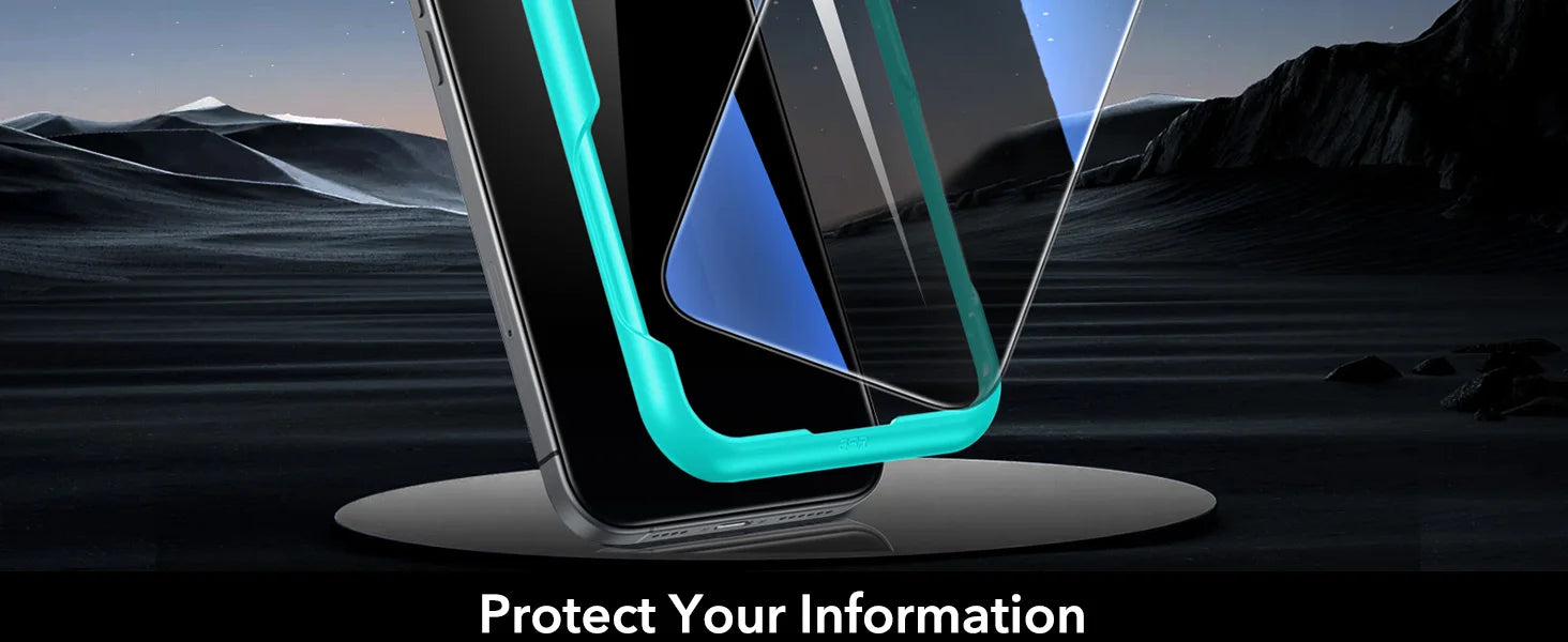 ESR iPhone 16 Pro HD Tempered Glass Screen Protector - 9H Hardness, Anti-Scratch, Bubble-Free - Perfect for Everyday Use, Gaming & Outdoor Activities