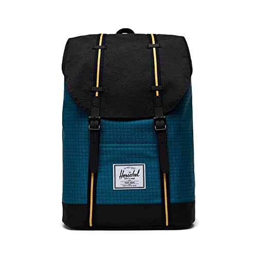 Harbour Blue Grid/Black/Amber Yellow