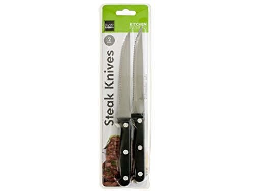 Premium Steak Knives Set - 16-Piece Stainless Steel Serrated Knives for Steak, Meat & BBQ - Sharp & Durable Kitchen Cutlery for Home Dining & Entertaining