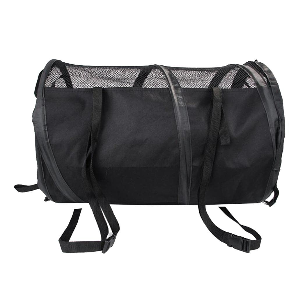 Enakshi Foldable Pet Dog Carrier Bag for Car Travel - Soft, Lightweight & Portable Black (Large) | Pet Supplies | Dog Carriers & Totes | Perfect for Road Trips, Vet Visits & Outdoor Adventures