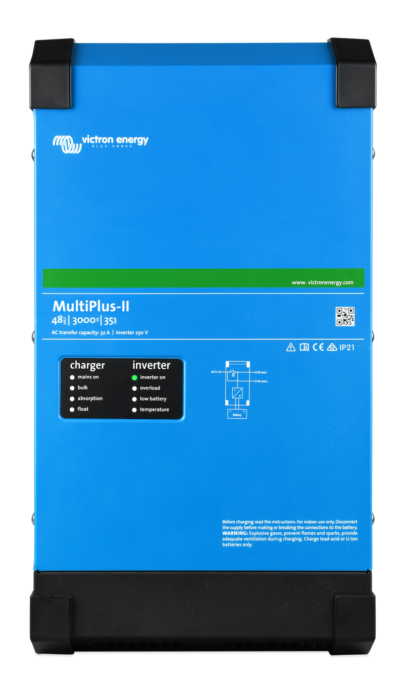 MultiPlus II 48/3000/35-32 Inverter/Charger - 3000VA 48V Pure Sine Wave Power Converter with 35A Transfer Switch - Perfect for Solar Systems, RVs, Boats & Off-Grid Power Backup