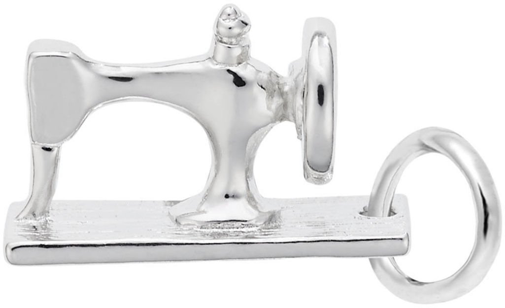 Rembrandt Small Sewing Machine Charm - Vintage Jewelry for Crafters & DIY Enthusiasts - Perfect for Necklaces, Bracelets & Sewing-Themed Gifts