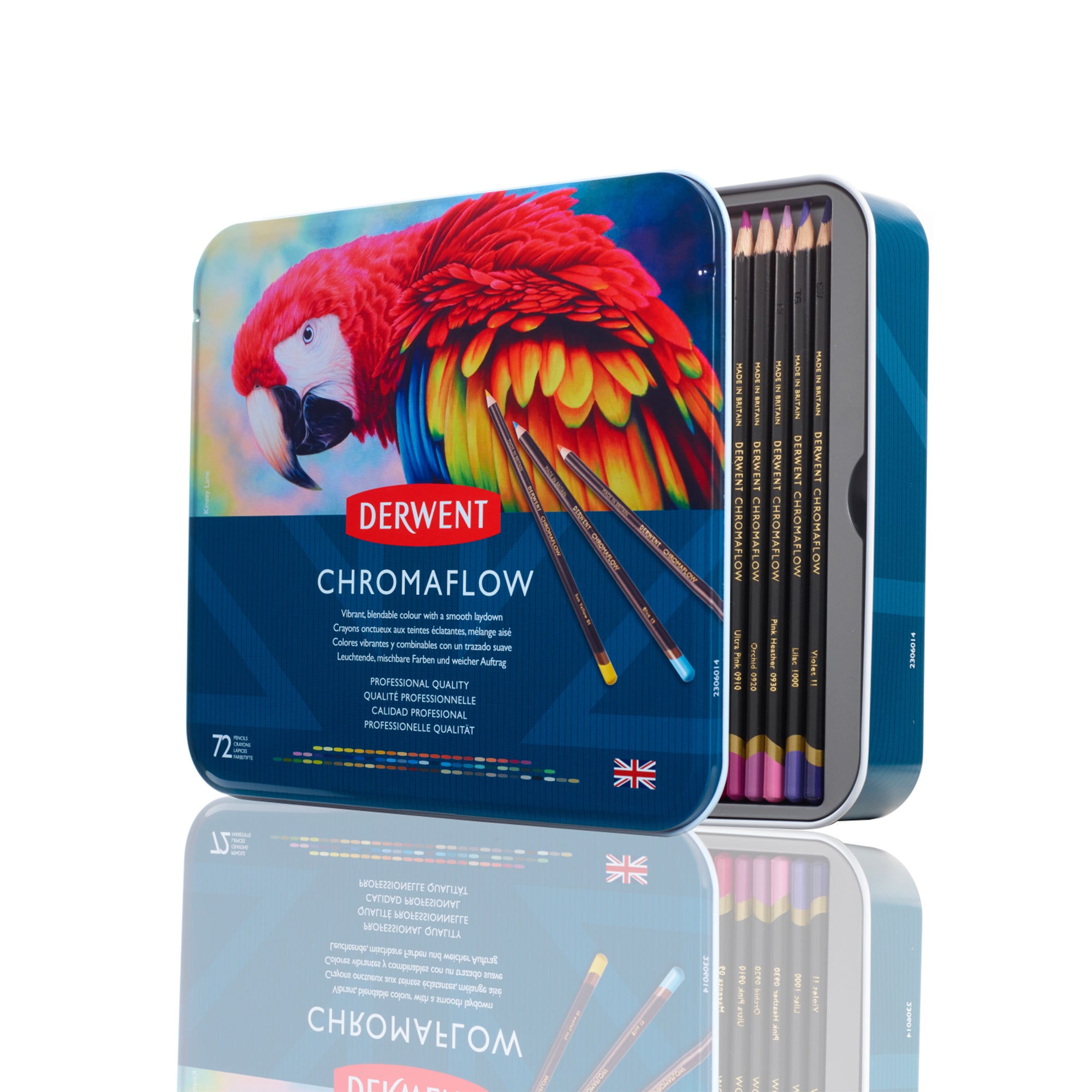 72 Pack Chromaflow Colored Pencils - Premium Vibrant Colors for Artists & Students - Perfect for Sketching, Drawing & Coloring Books