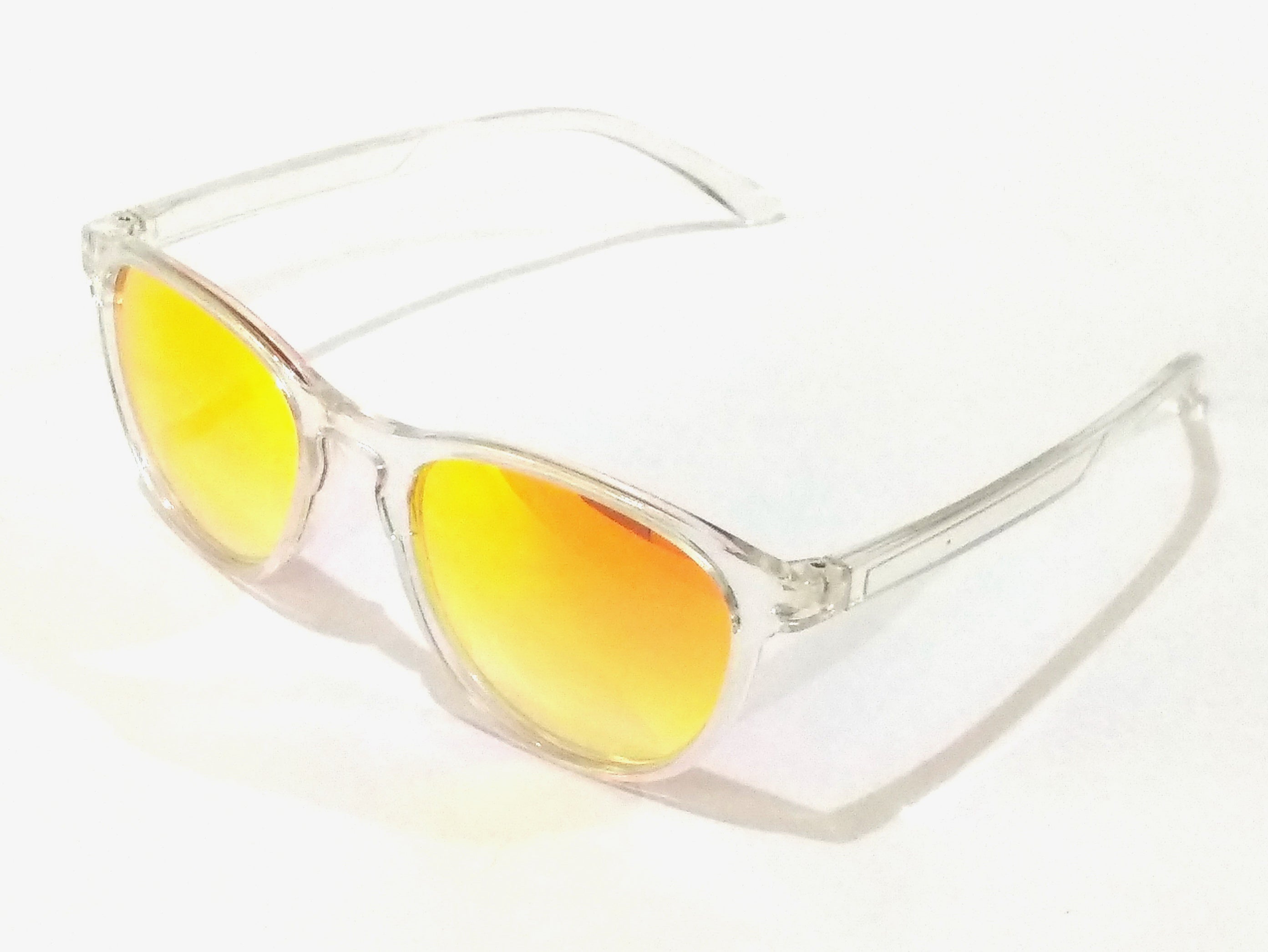 Vintage Round Orange Mirror Sunglasses for Men & Women - SW0022 | Retro Fashion Accessory for Beach, Driving & Outdoor Activities