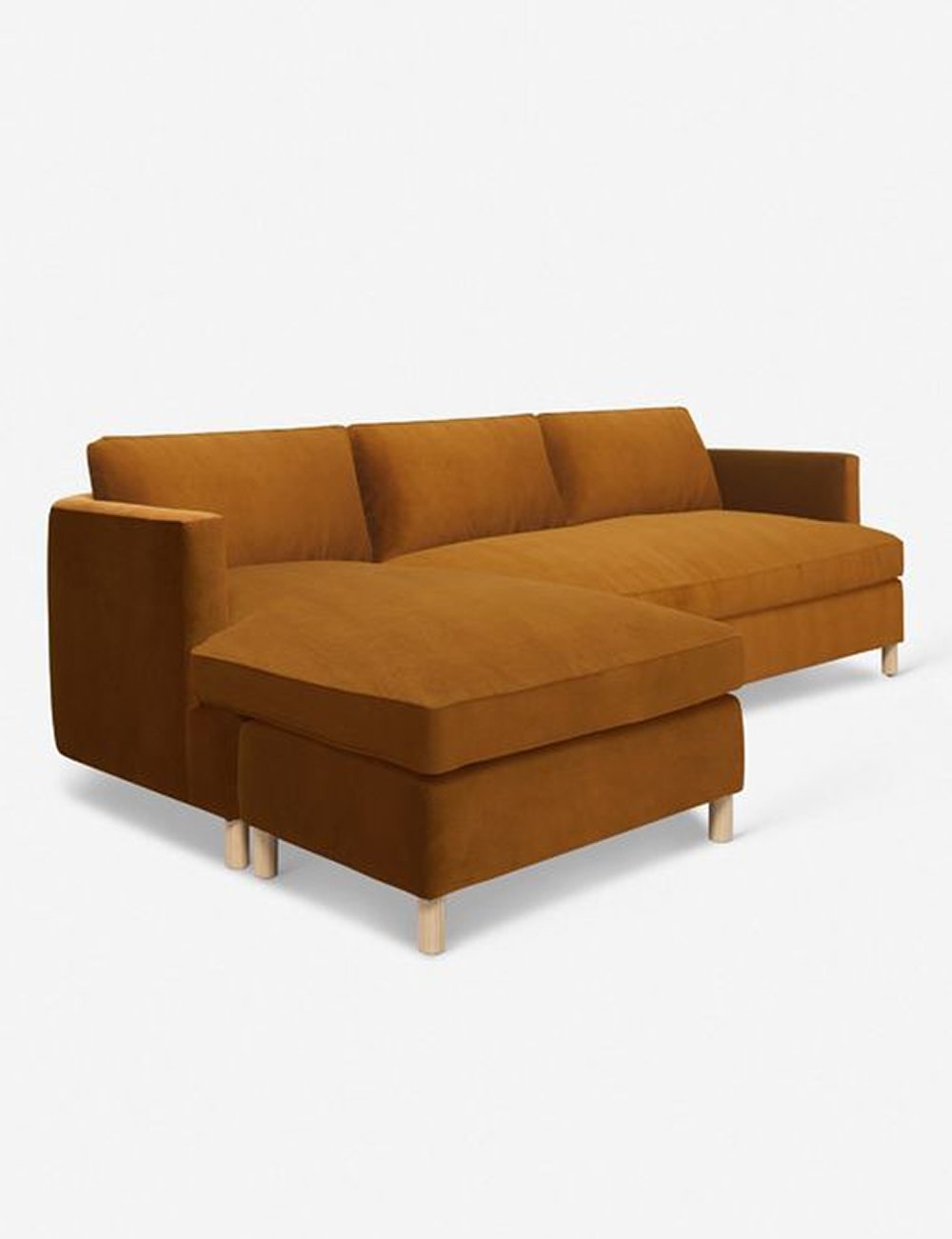 Belton Sectional Sofa by Ginny Macdonald - Modern L-Shaped Couch for Living Room, Family Room & Home Theater | Comfortable Fabric Upholstery with Reversible Chaise