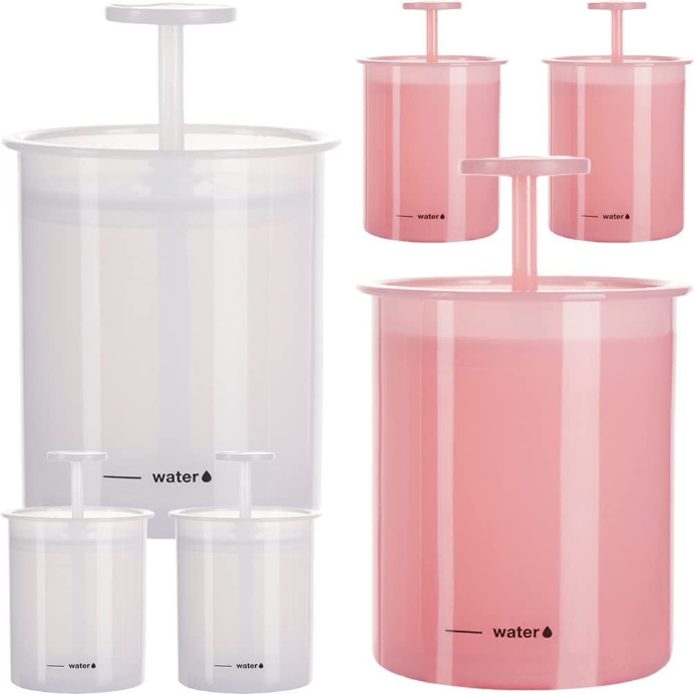 FRCOLOR 6-Piece Facial Foam Maker Set - Face Wash Foamer Cup, Bubble Soap Bottle & Travel Pump for Gentle Cleansing | Perfect for Skincare Routine, Travel & Spa Days