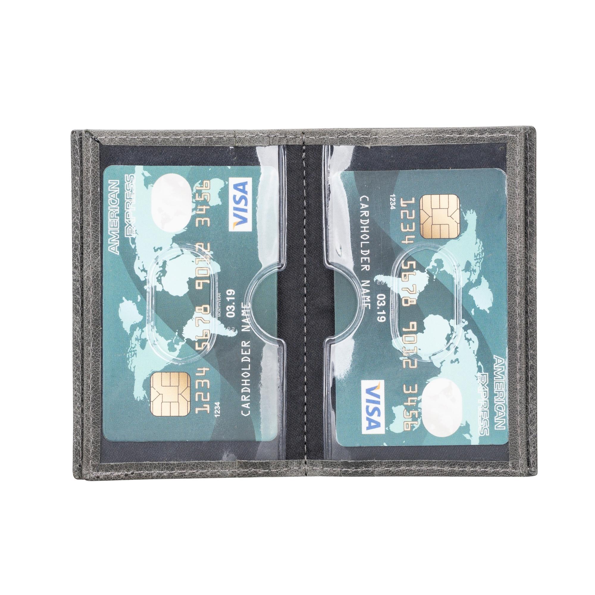 Premium Full Grain Leather Card Holder for Men - Slim RFID Blocking Wallet - Perfect for Business, Travel & Everyday Use