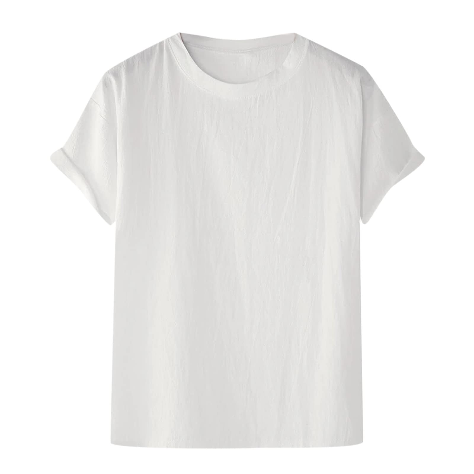 Men's Summer Casual Short Sleeve T-Shirt - Round Neck Cloud Embroidery Print Cotton Tee for Everyday Wear | Perfect for Outdoor Activities, Beach & Vacation
