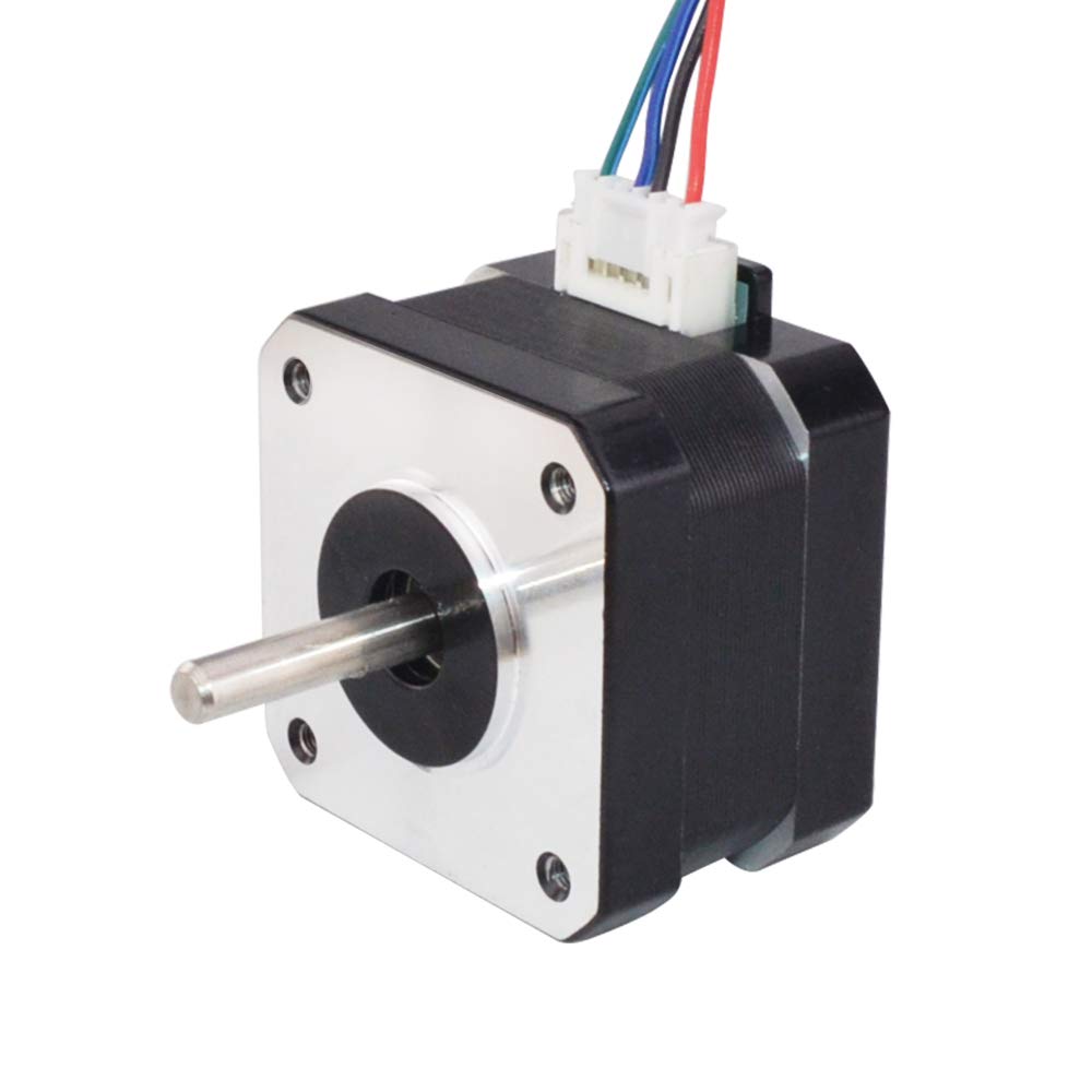 Nema 17 Pancake Stepper Motor 28.33oz-in 1.2A 30mm Bipolar 1.8 Degree 4-Lead for 3D Printer, CNC Machine, Extruder - High Torque Compact Motor for DIY Robotics, Automation & Precision Motion Control
