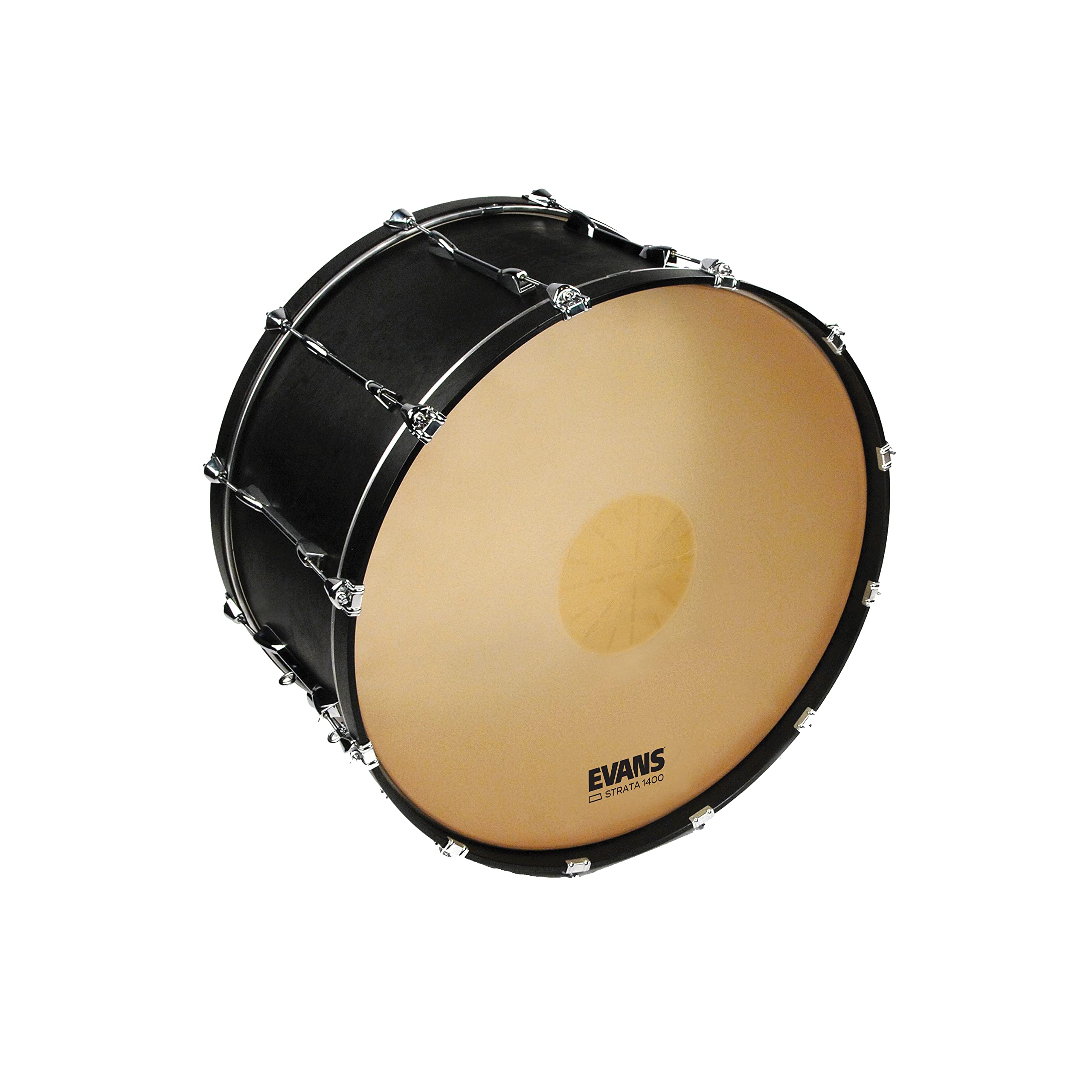 Evans Strata 1400 Power Center Reverse Dot Bass Drum Head - 40 Inch for Concert & Marching Band Performances | Durable & Responsive Drum Skin for Professional Drummers