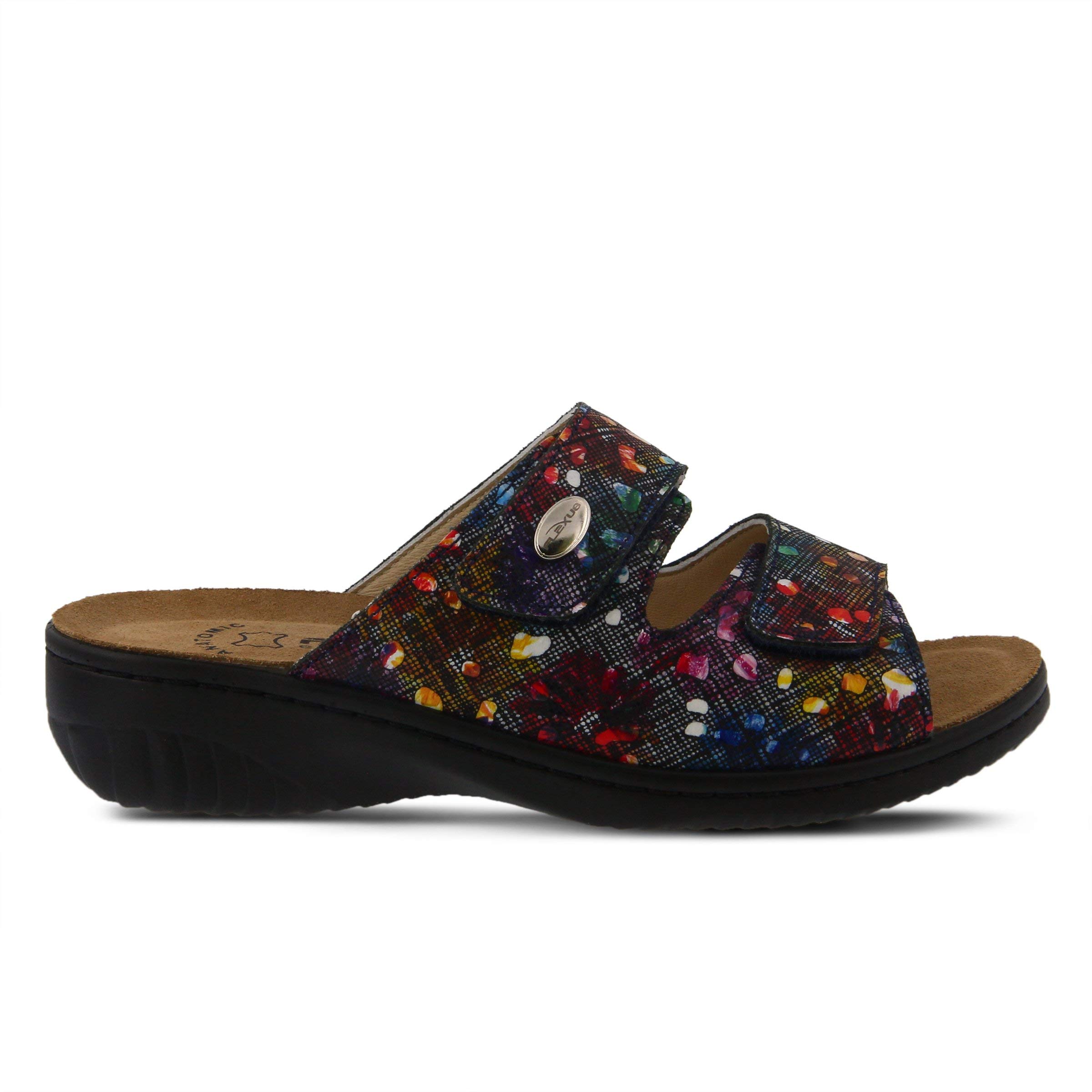 Spring Step Flexus Women's Bellasa Slide Sandal - Comfortable Summer Slide Sandals for Women, Casual Beach Shoes with Arch Support - Perfect for Poolside, Vacation & Outdoor Wear