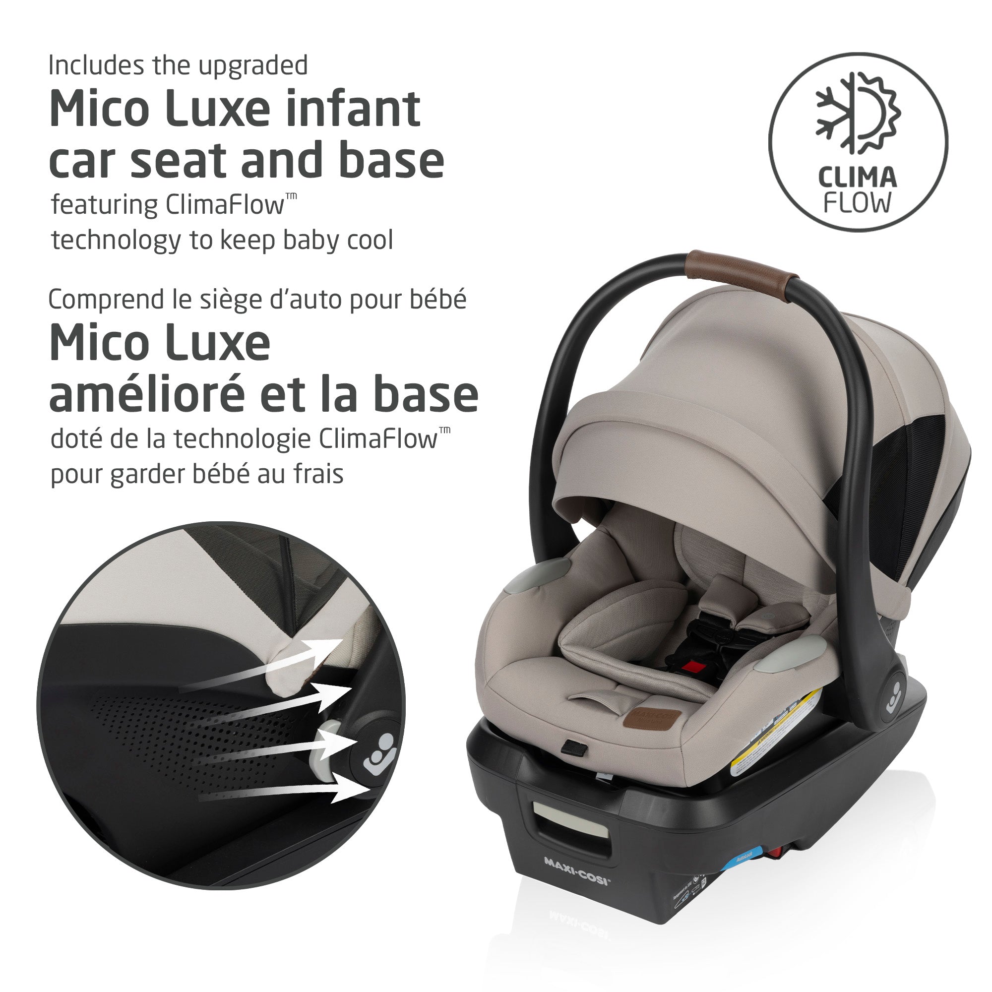Maxi Cosi Zelia Luxe Travel System - Lightweight Stroller & Infant Car Seat Combo for Safe & Convenient Travel | Perfect for Newborns, Shopping, and Family Outings