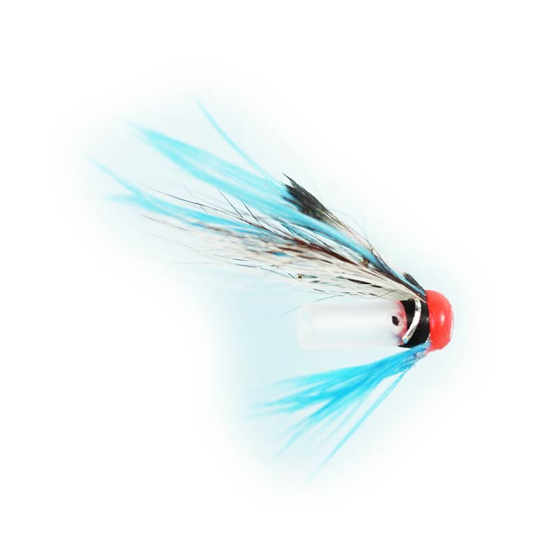 Premium Caledonia Blue Vulture Riffle Hitch Tube Fly for Fly Fishing - Perfect for Trout and Salmon Fishing in Rivers and Streams