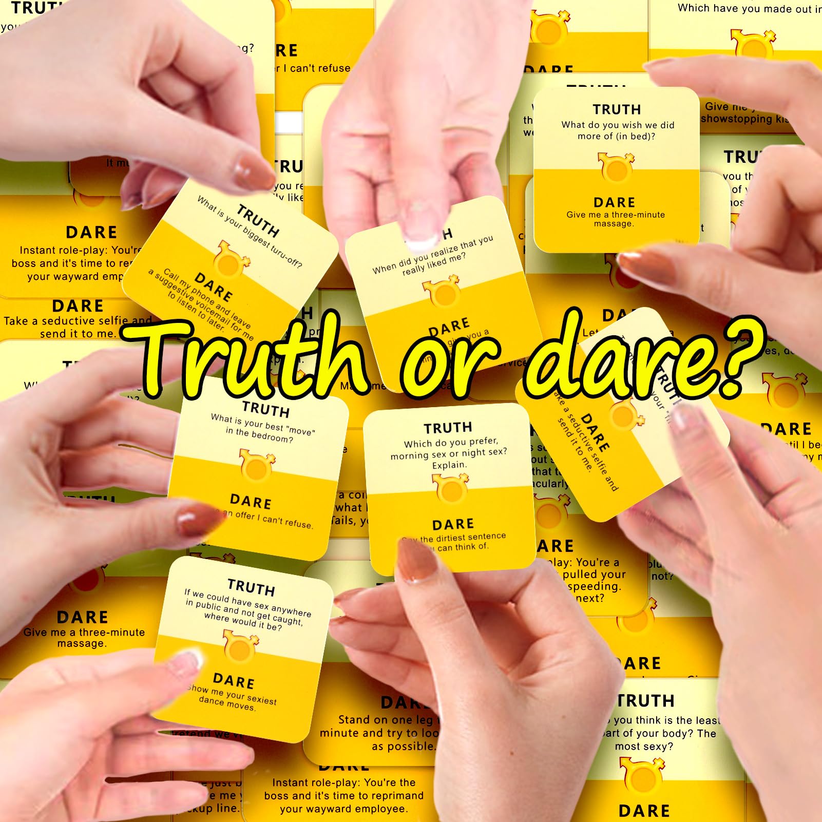 Truth or Dare Sex Card Game for Couples - Romantic Intimacy Deck with 50 Erotic Challenges | Adult Party Game for Date Nights & Spicing Up Relationships (Bilingual English/Spanish)