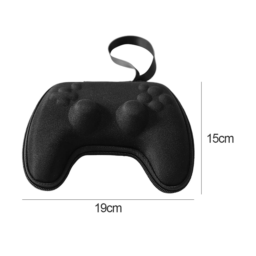 PS5 Controller Storage Case - Shockproof EVA Travel Bag for PS5 Controller, Lightweight Protective Cover for Gaming Accessories, Black - Perfect for Travel & Home Storage