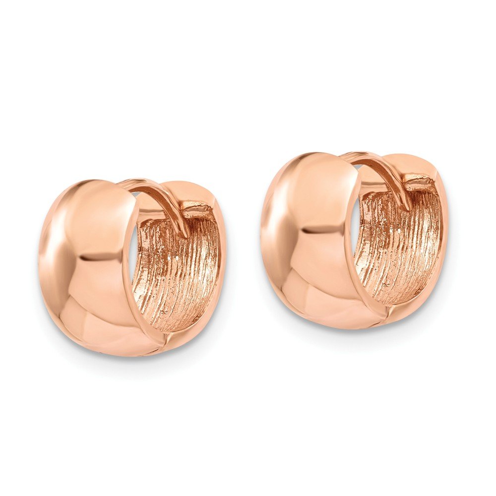 14K Rose Gold Hinged Hoop Earrings for Women - Classic Dainty Everyday Hoops - Perfect for Work, Date Night & Special Occasions