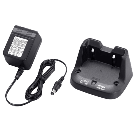 Icom BC192 Battery Charger - Fast & Reliable Charging for Icom Two-Way Radios - Perfect for Emergency, Outdoor & Professional Use