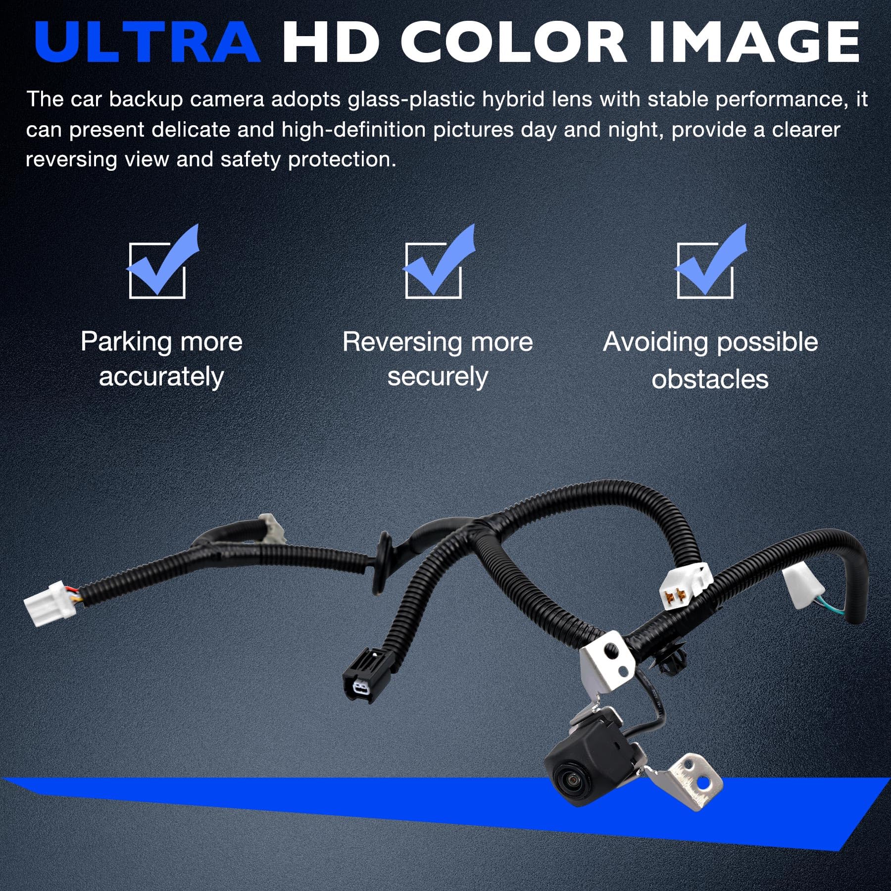 Rear View Backup Camera for 2012-2015 Honda Pilot EX LX EX-L SE Touring 3.5L V6 - Safety Reverse Parking Assist Camera - Replaces 39530SZAA01 39530SZAA21 HO1960125 - Perfect for Night Driving & Tight Parking Spaces