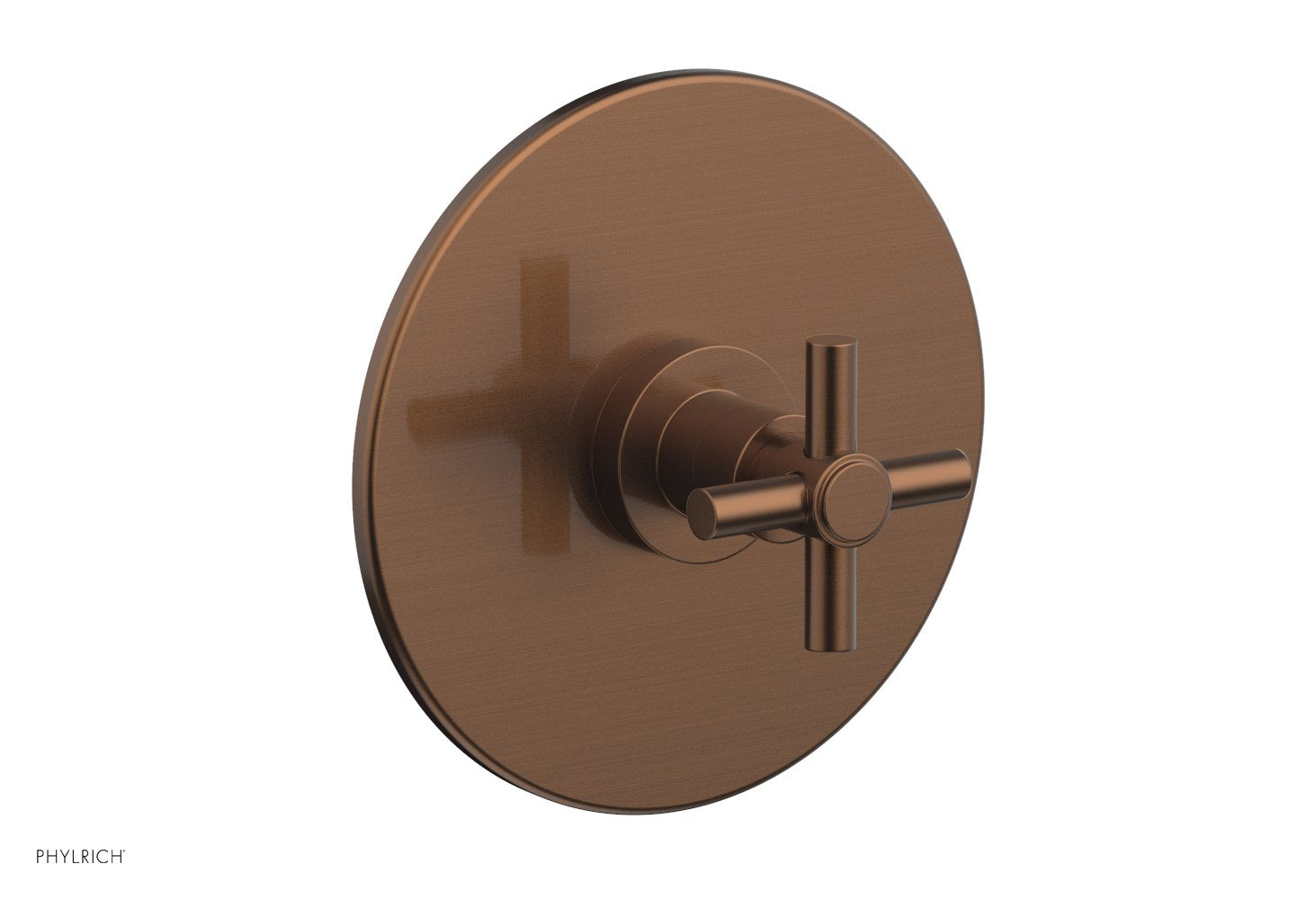 BASIC 1/2 Thermostatic Shower Trim with Tubular Cross Handle DTH134 - Perfect for Bathroom Renovation & Modern Shower Systems