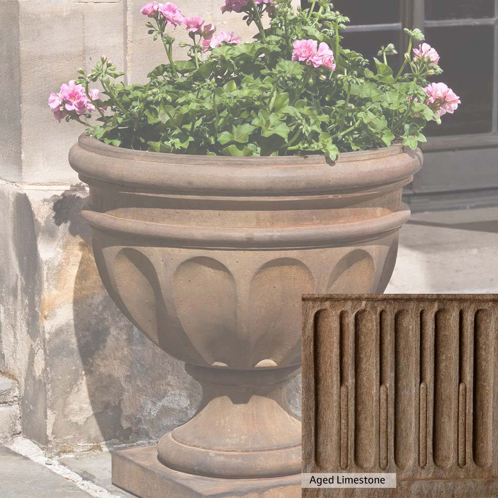 Campania International Augusta Urn - Elegant Outdoor Garden Urn for Flowers, Plants & Decor | Perfect for Patio, Porch, Cemetery & Memorial Displays