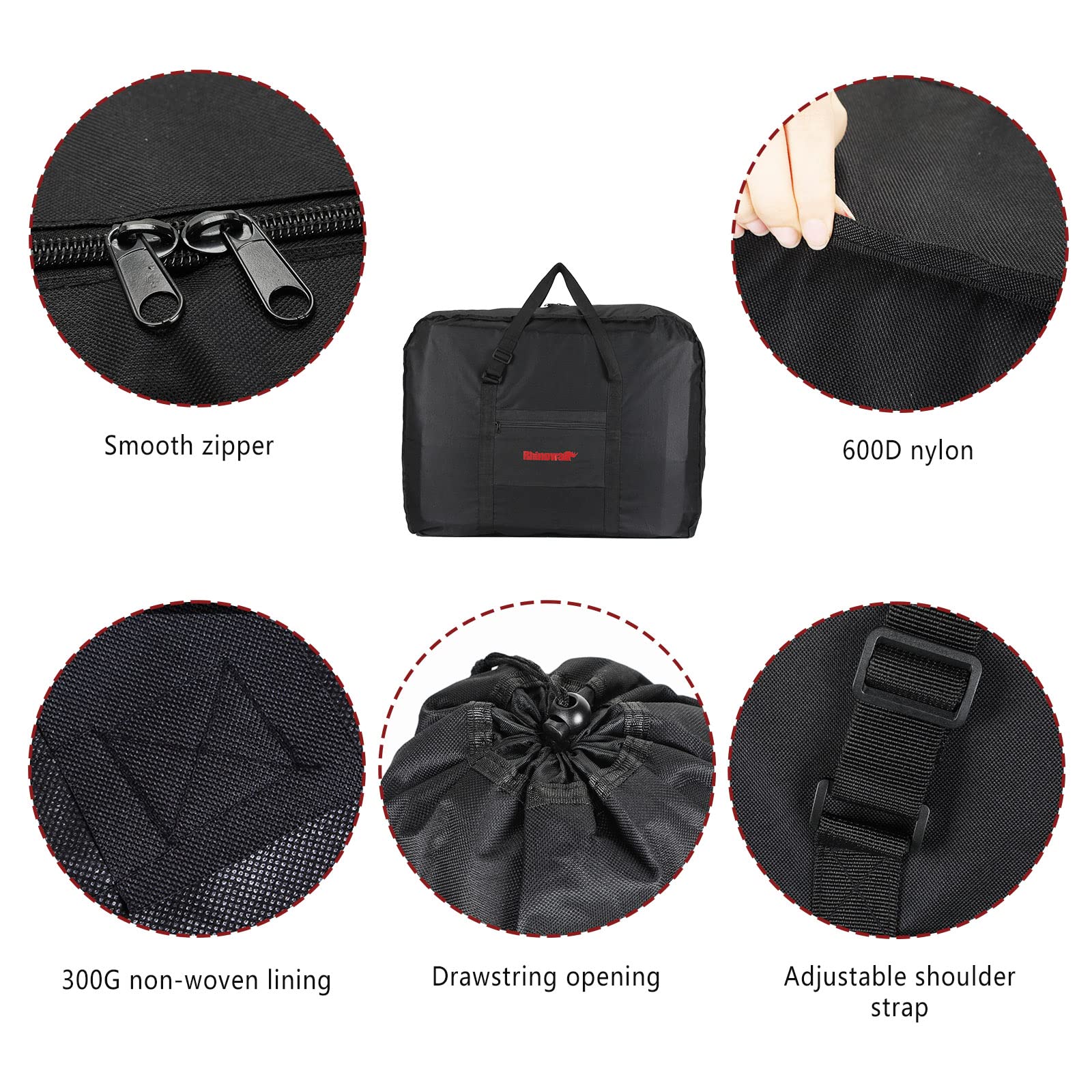 CamGo 20 Inch Folding Bike Bag - Waterproof Bicycle Travel Case for Cars, Trains & Airplanes | Portable Bike Transport Bag for Outdoor Cycling Trips & Commuting